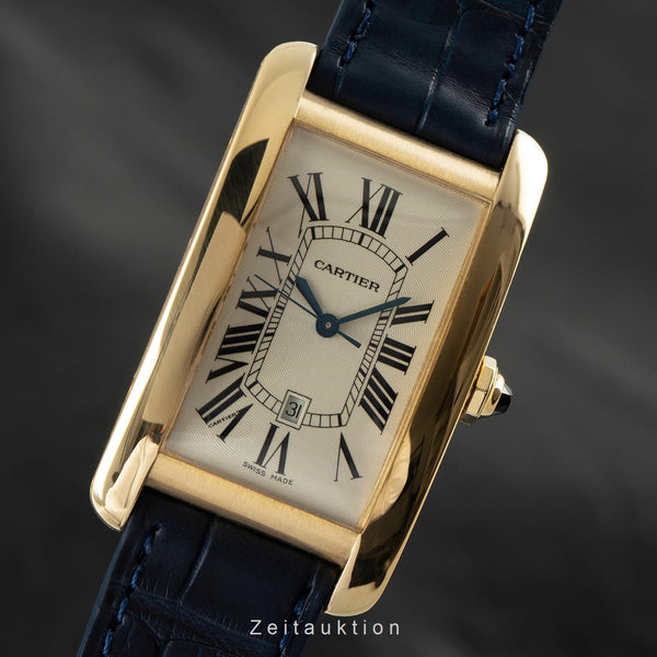 Cartier Tank Américaine oro 18 ct automatismo orologio da uomo 1740  [2107365]