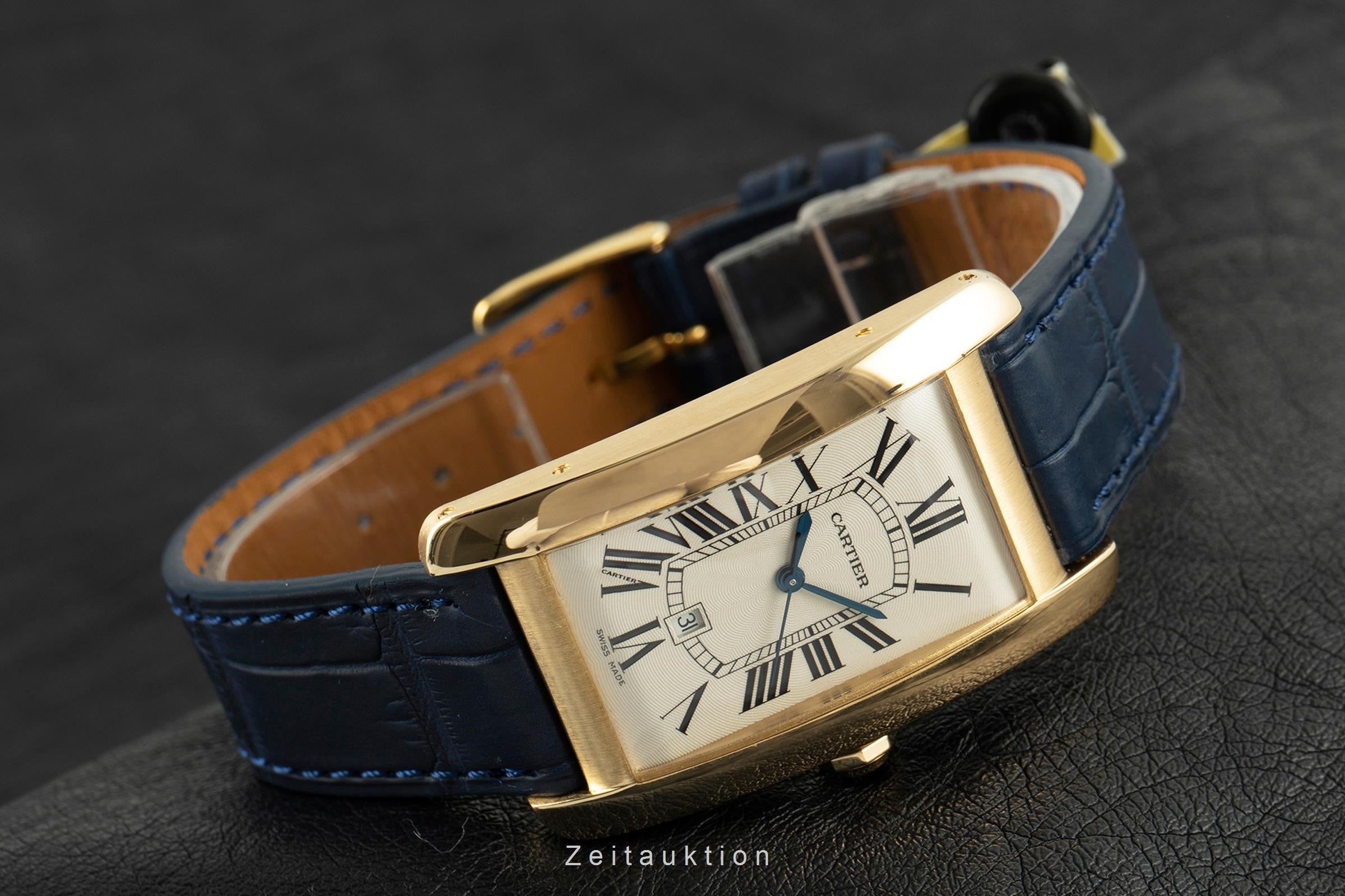 Cartier Tank Américaine oro 18 ct automatismo orologio da uomo 1740  [2107365]
