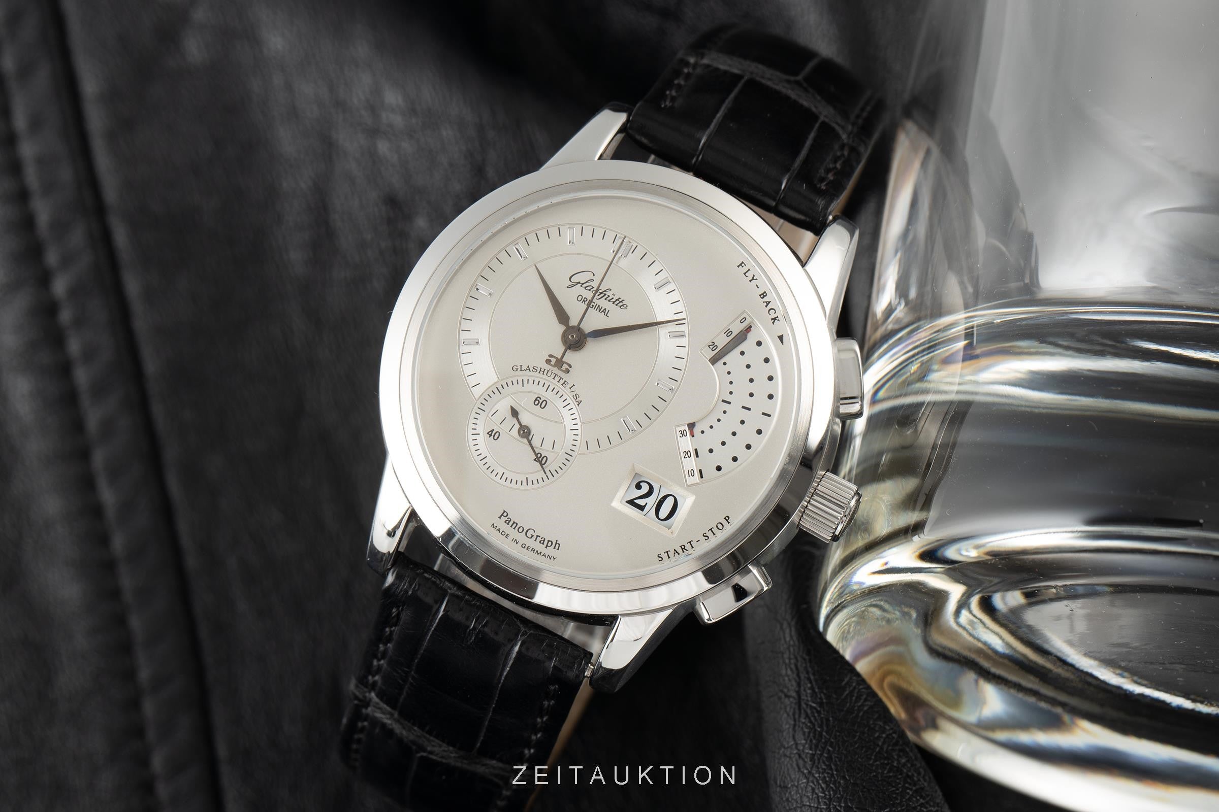 Glashütte PanoGraph chronographe acier à remontage manuel montre pour hommes  [2107431]