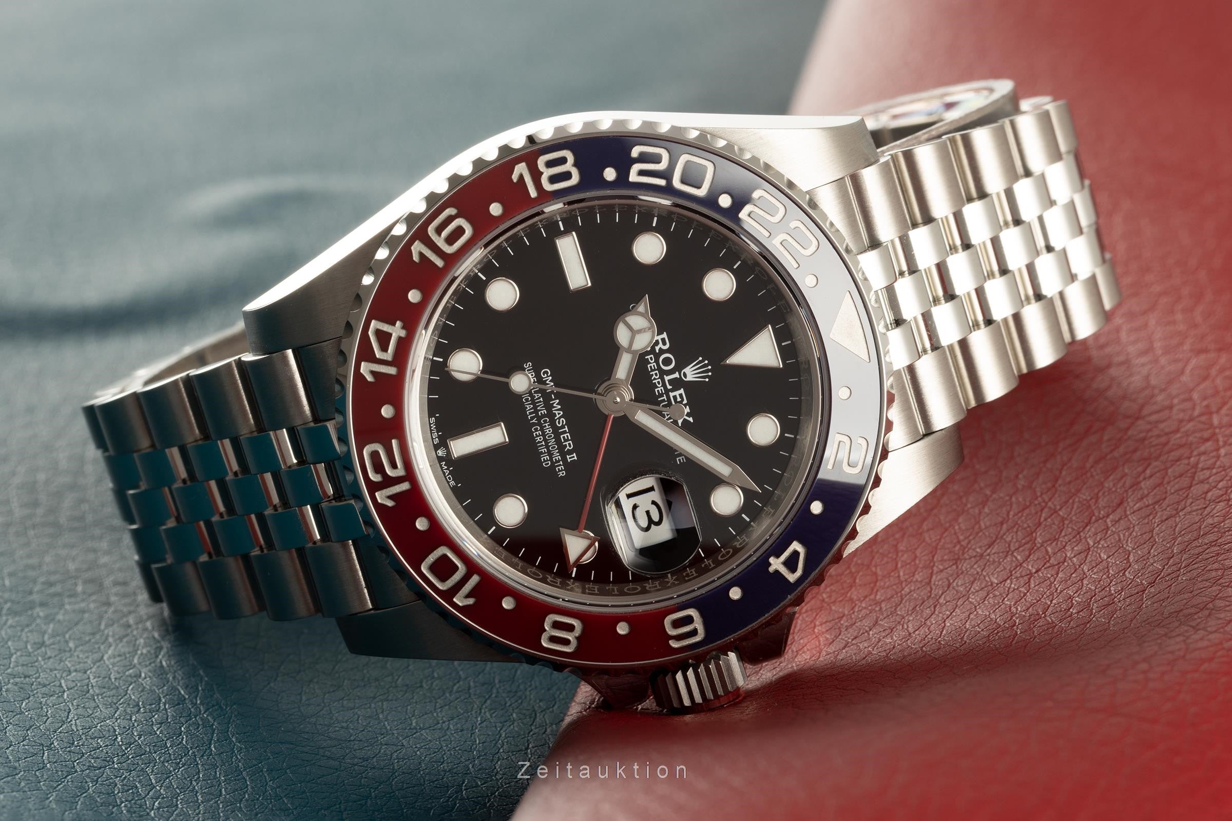 Rolex GMT-Master II "Pepsi" Automatik Oyster Perpetual Ref. 126710BLRO B&P [2107447]
