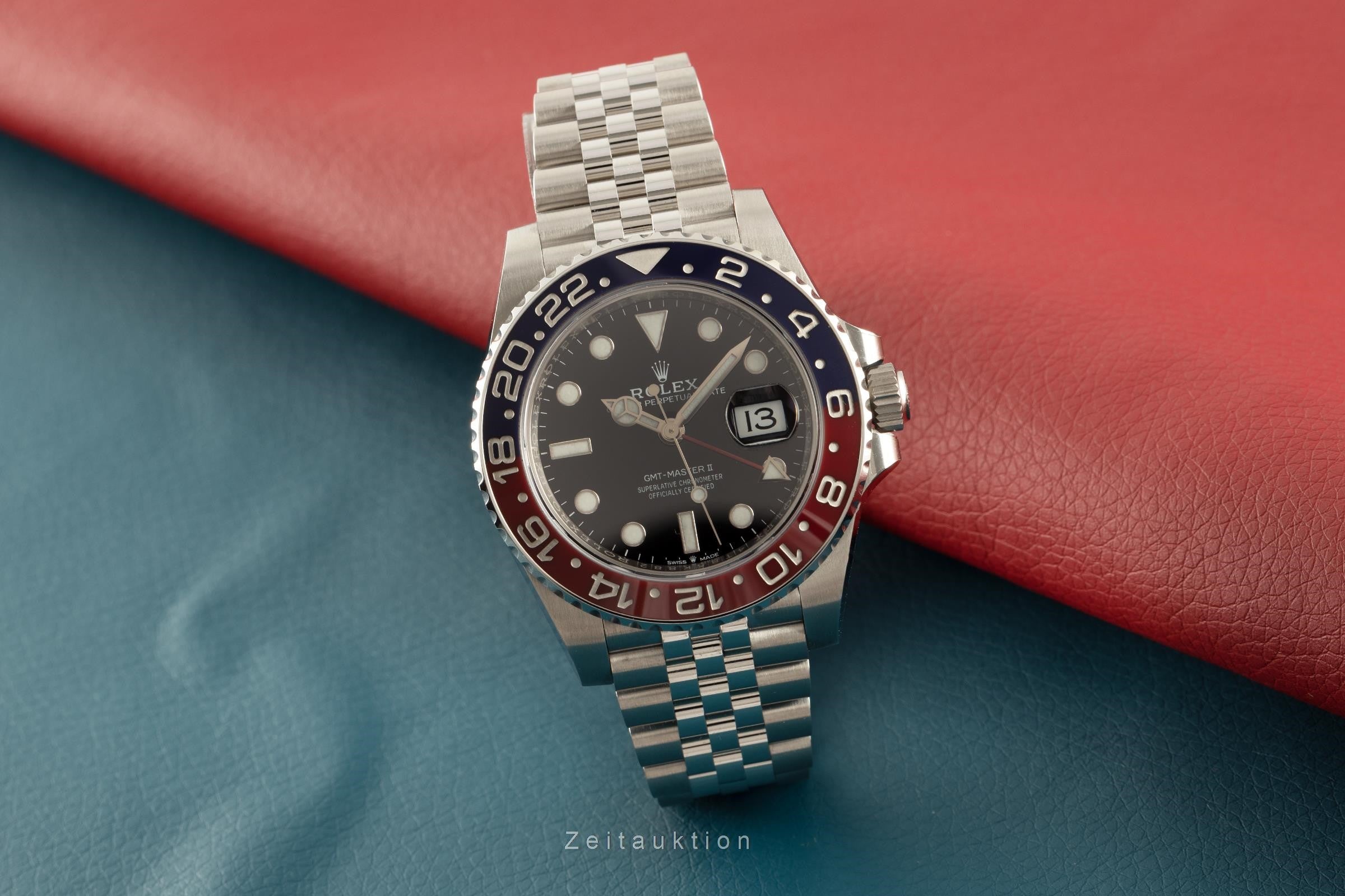 Rolex GMT-Master II "Pepsi" Automatik Oyster Perpetual Ref. 126710BLRO B&P [2107447]
