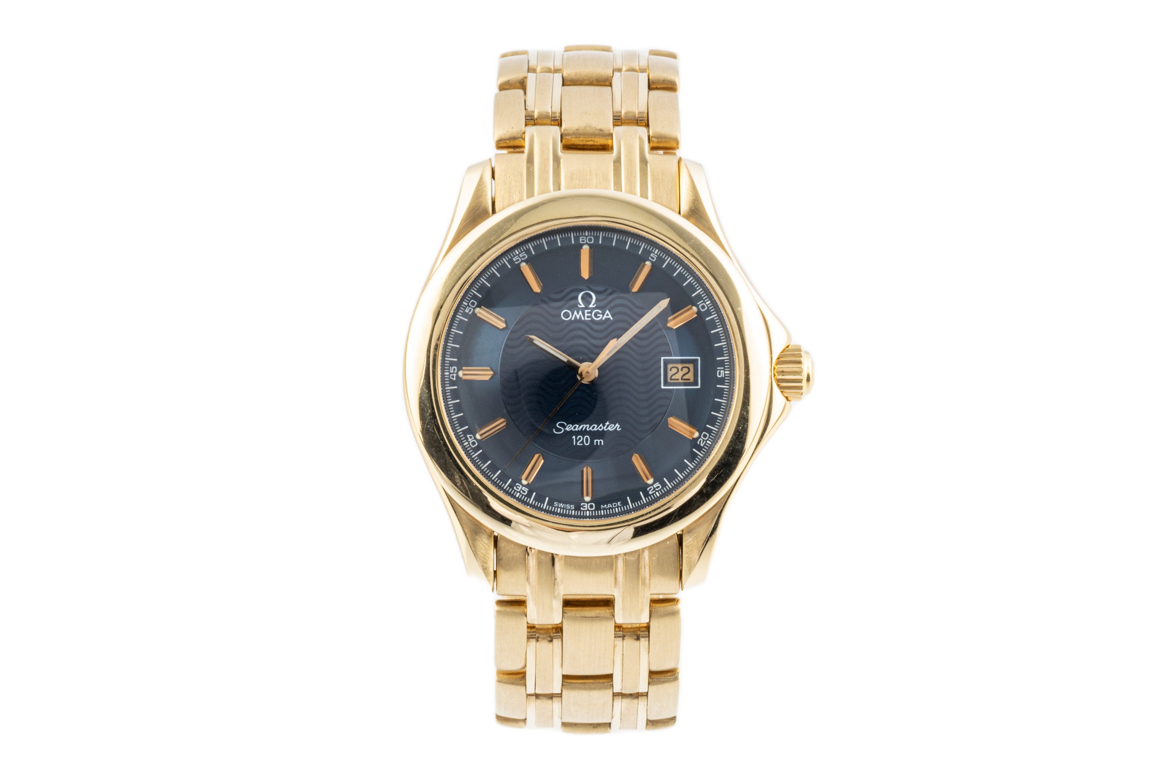 Omega Seamaster oro 18 ct quarzo orologio da uomo 2111.81.00, 196.1501, 168.1501 LP: 26200EUR  [2107542]