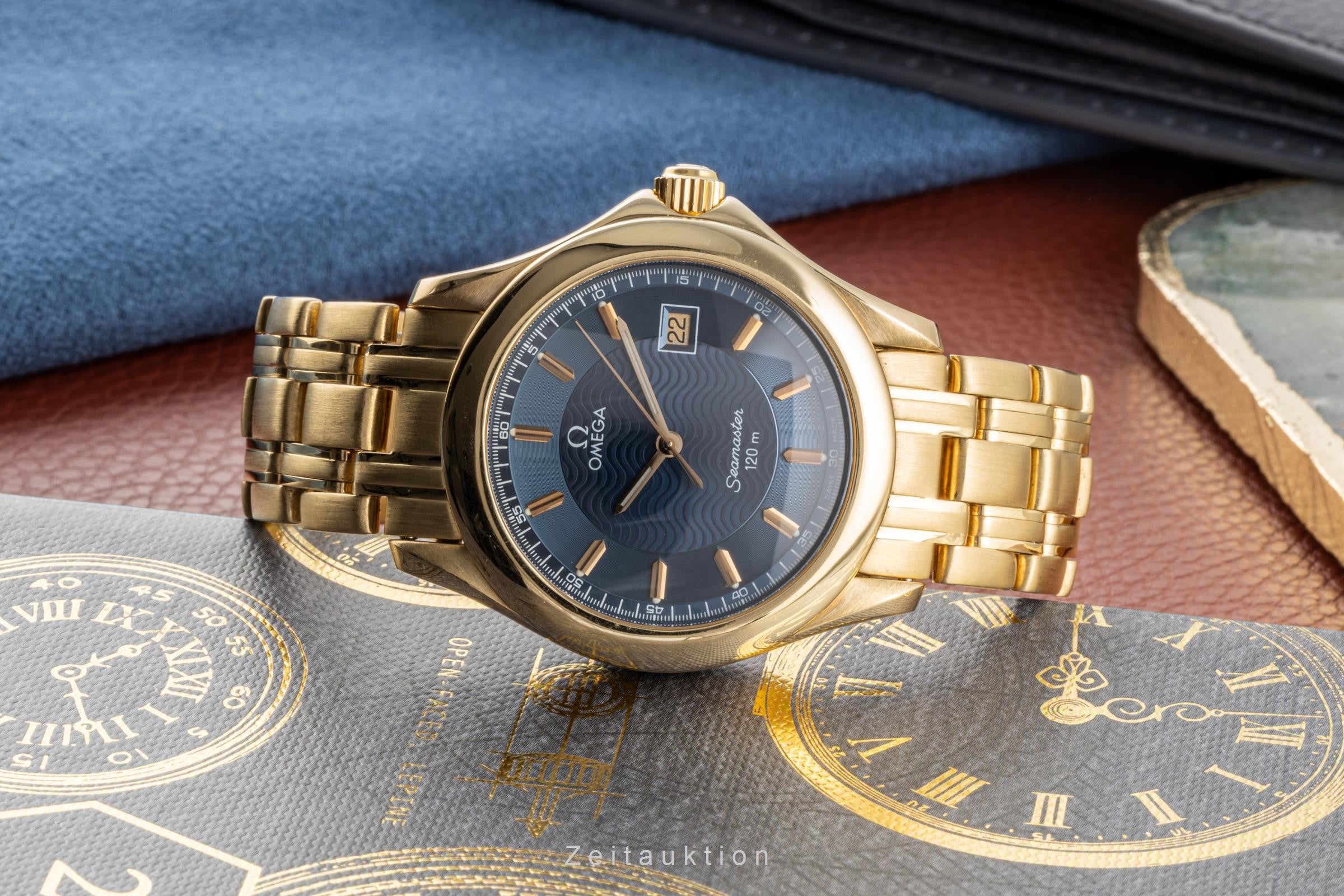 Omega Seamaster oro 18 ct quarzo orologio da uomo 2111.81.00, 196.1501, 168.1501 LP: 26200EUR  [2107542]