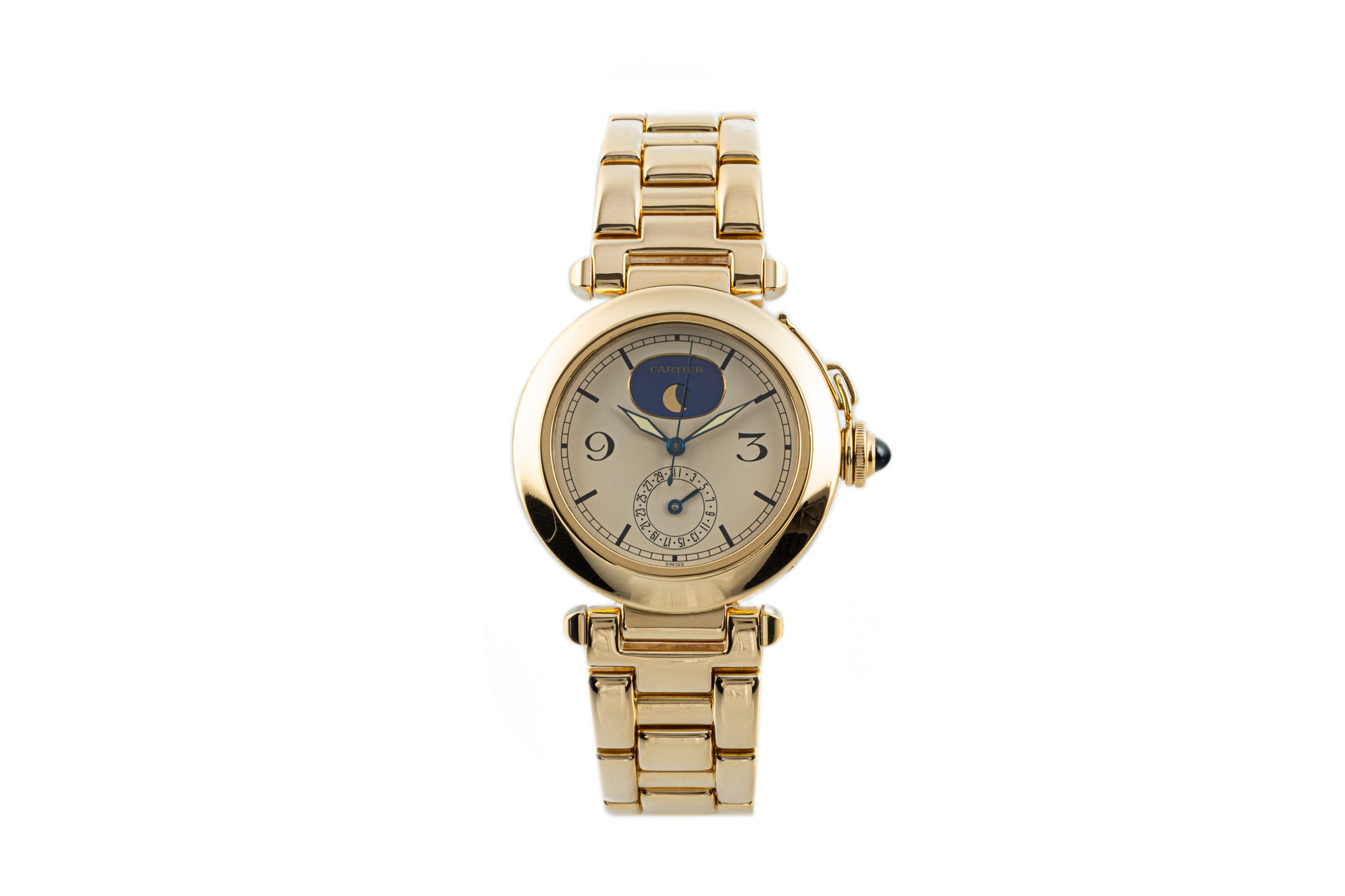 Cartier Pasha 18 ct gold quartz men's watch 1990  [2107545]