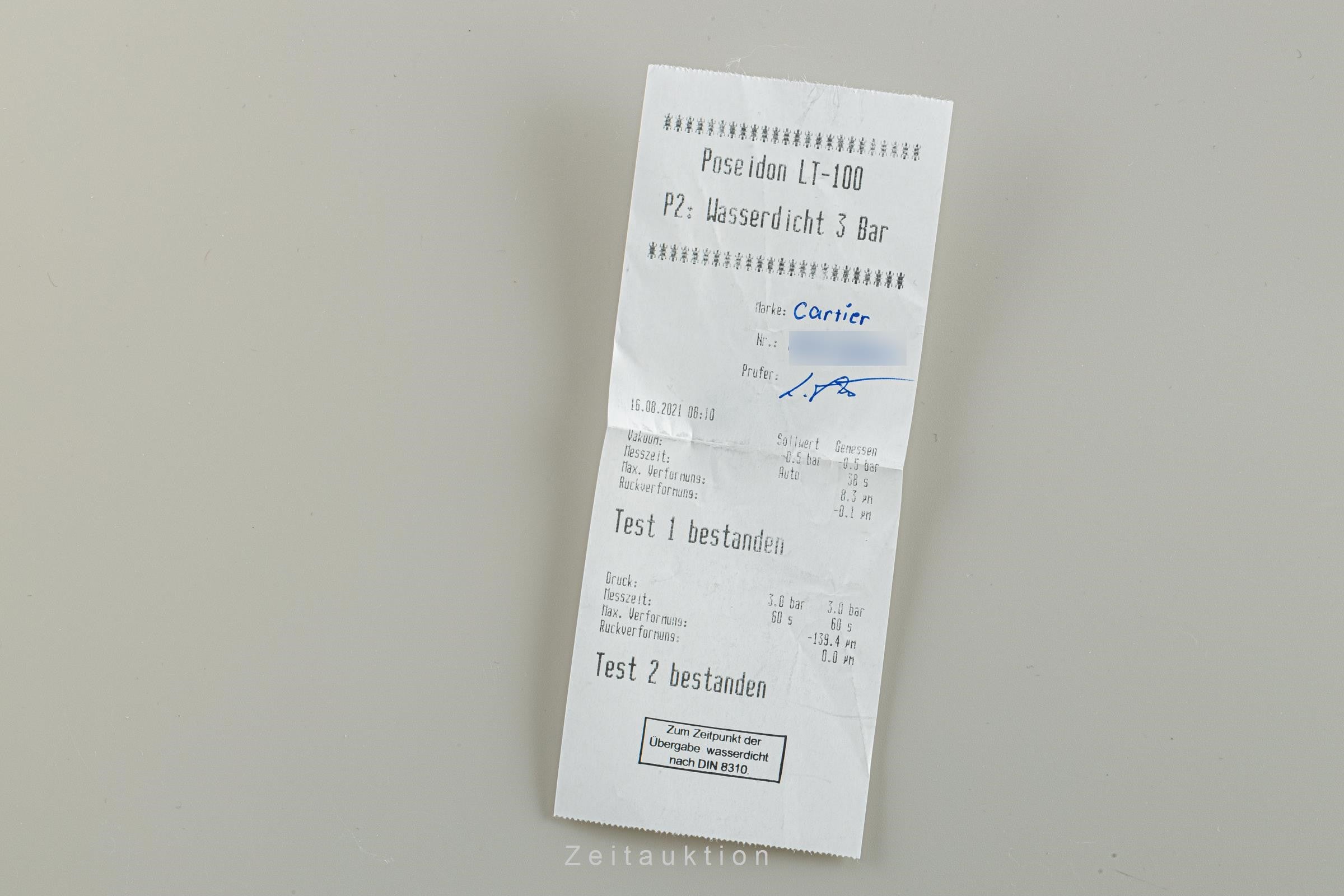 Cartier Pasha 18 ct gold quartz men's watch 1990  [2107545]