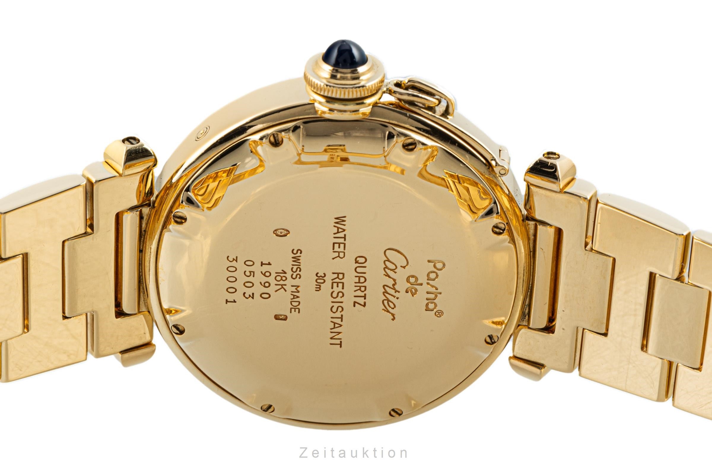 Cartier Pasha 18 ct gold quartz men's watch 1990  [2107545]