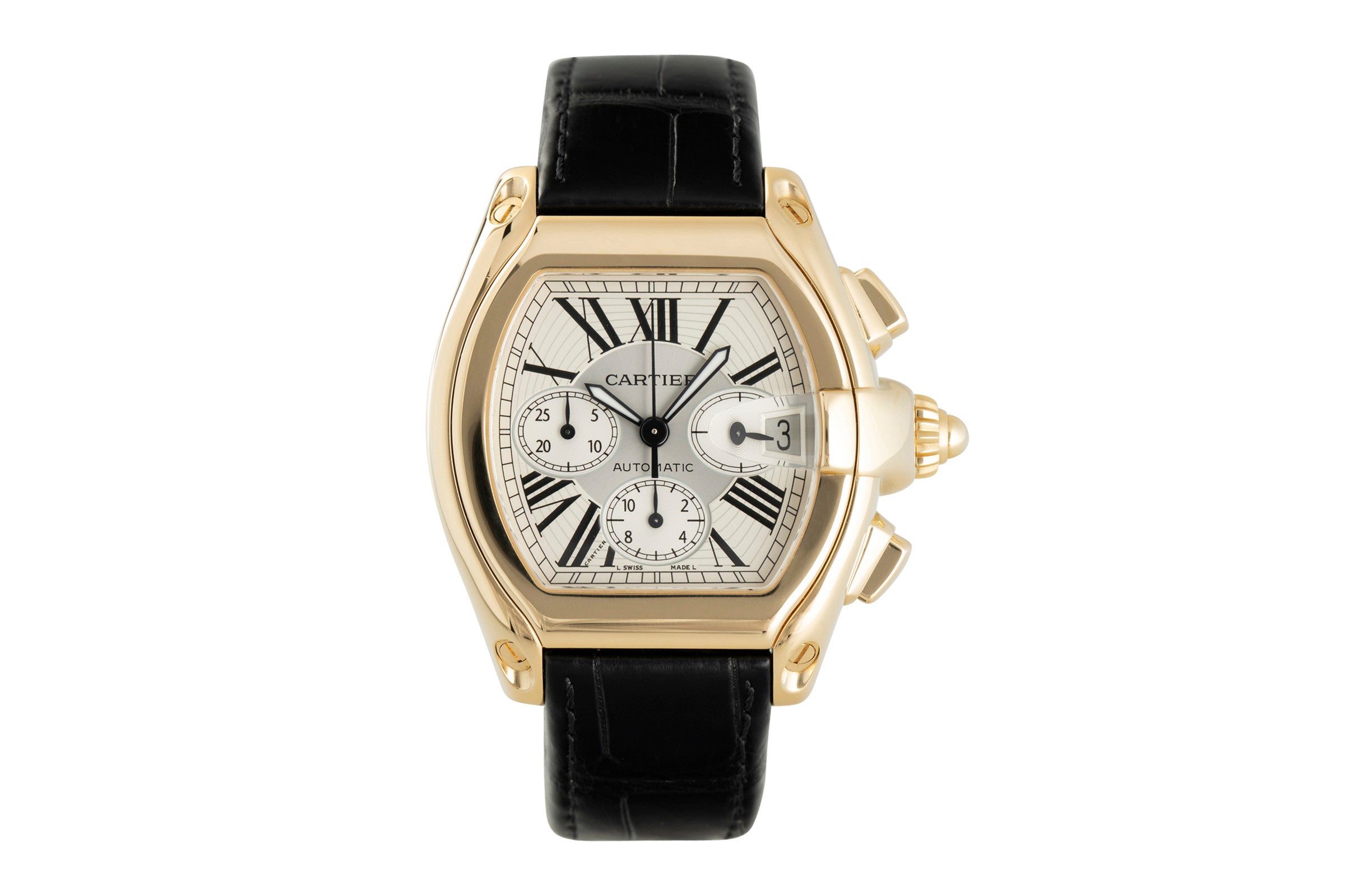 Cartier Roadster chronograph 18 ct gold automatic men's watch 2619  [2107547]