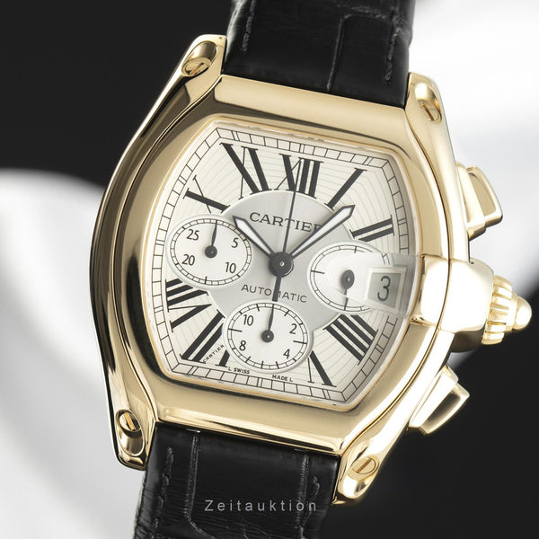 Cartier Roadster chronograph 18 ct gold automatic men's watch 2619  [2107547]