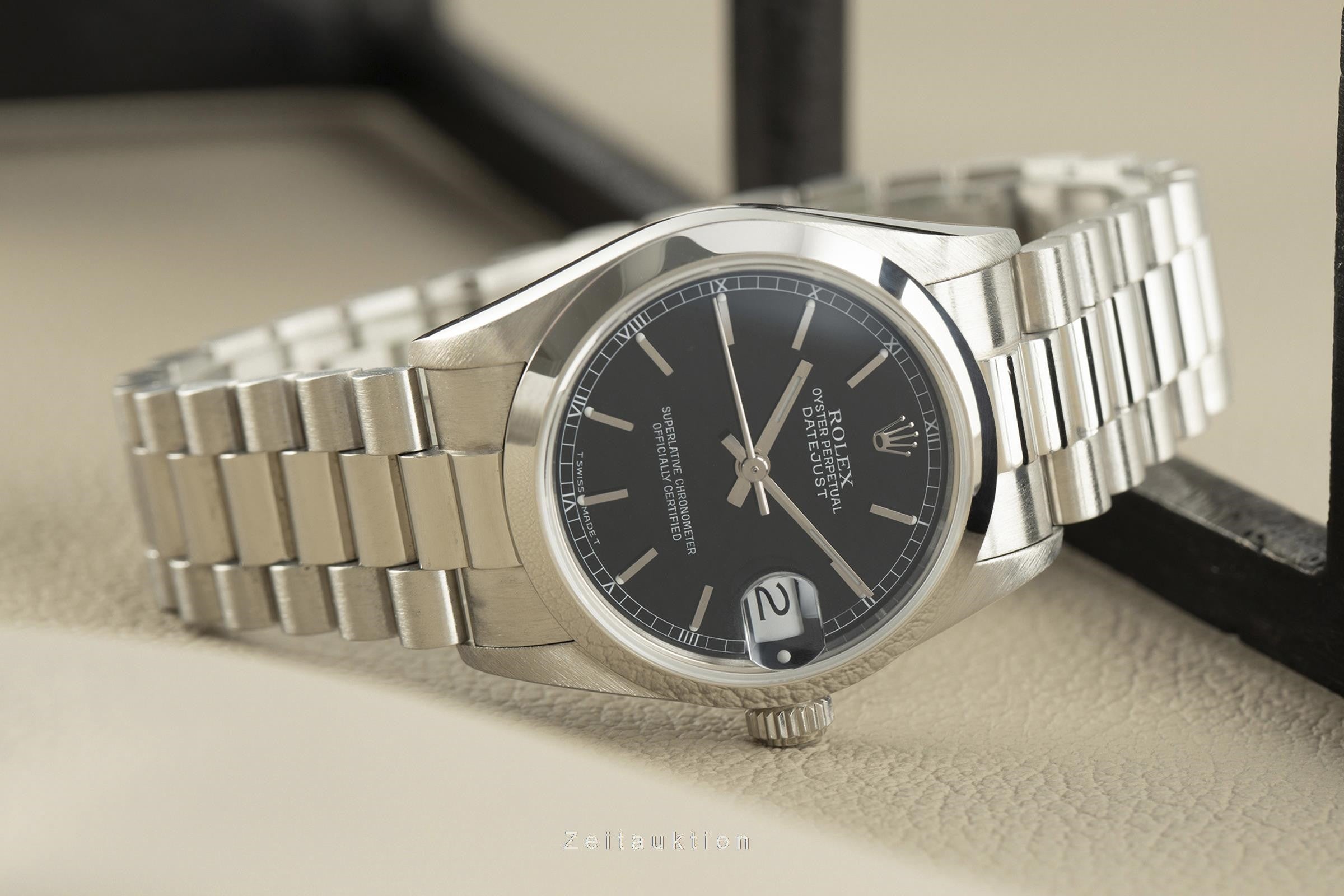 Rolex Datejust platino automático reloj para damas  68246  [2107562]