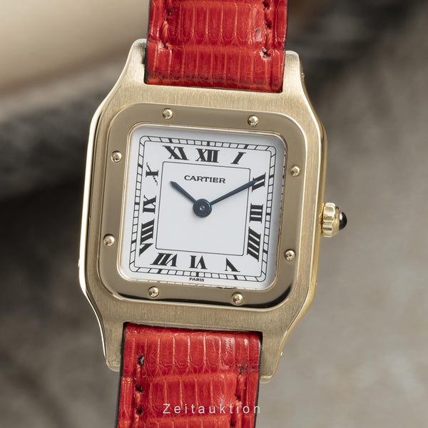 Cartier Santos Dumont oro 18 ct carica manuale orologio da donna 9605 LP: 10200EUR  [2107704]