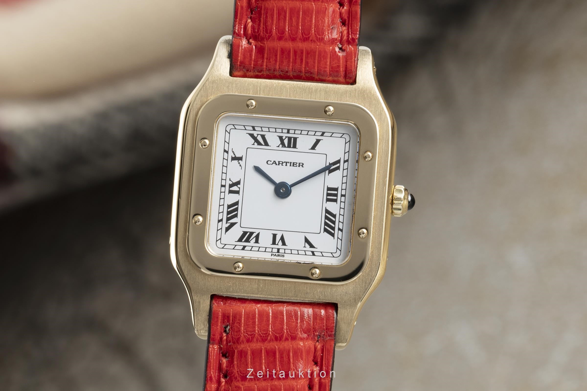 Cartier Santos Dumont oro 18 ct carica manuale orologio da donna 9605 LP: 10200EUR  [2107704]