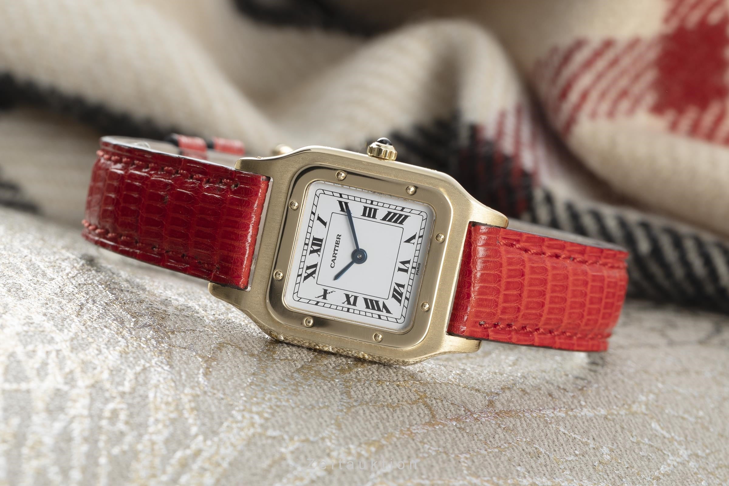 Cartier Santos Dumont oro 18 ct carica manuale orologio da donna 9605 LP: 10200EUR  [2107704]