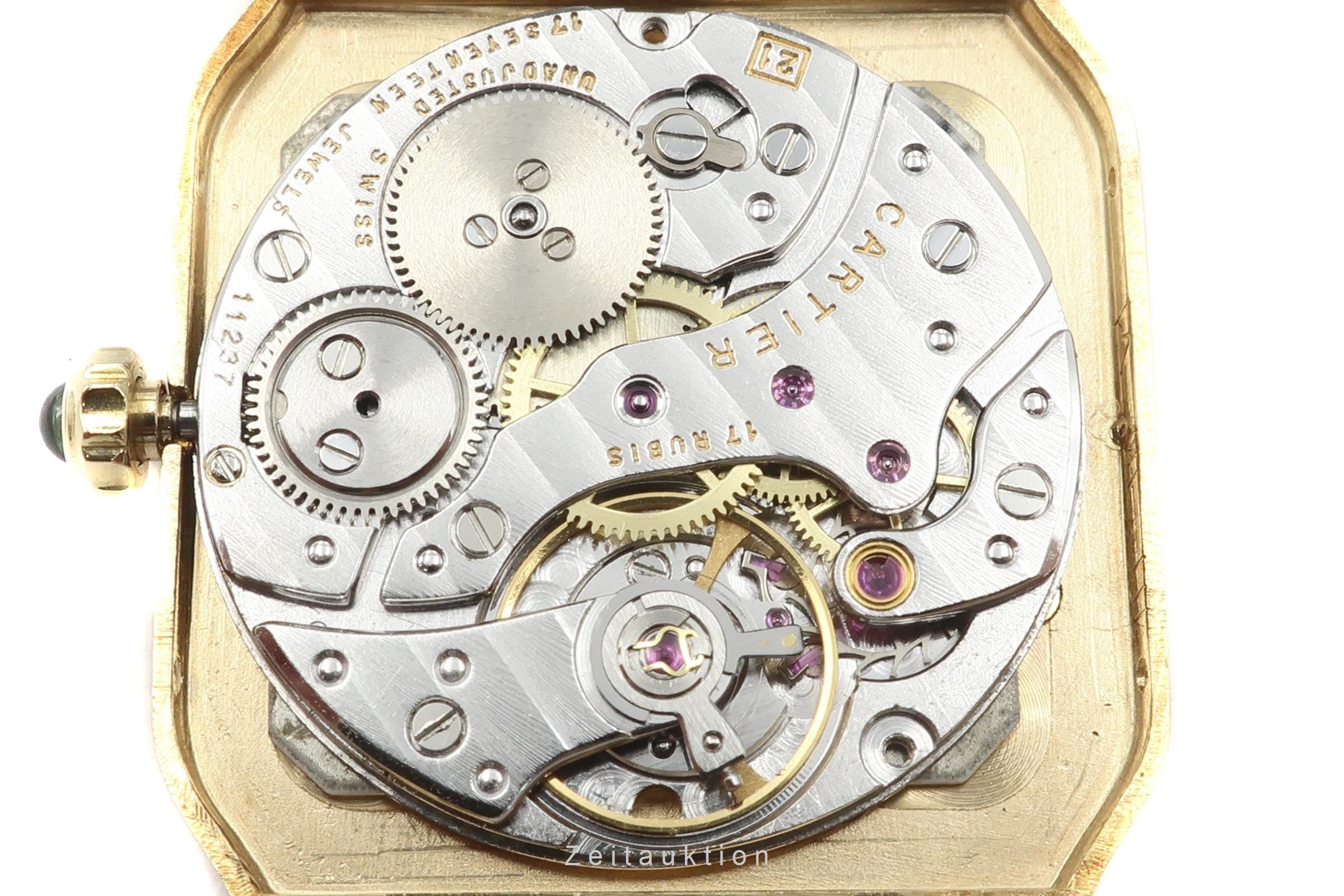 Cartier Santos Dumont oro 18 ct carica manuale orologio da donna 9605 LP: 10200EUR  [2107704]