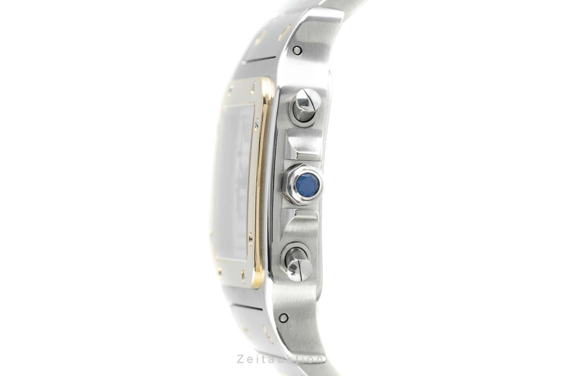 Cartier Santos chronograph steel / gold quartz men's watch 2425  [2107771]