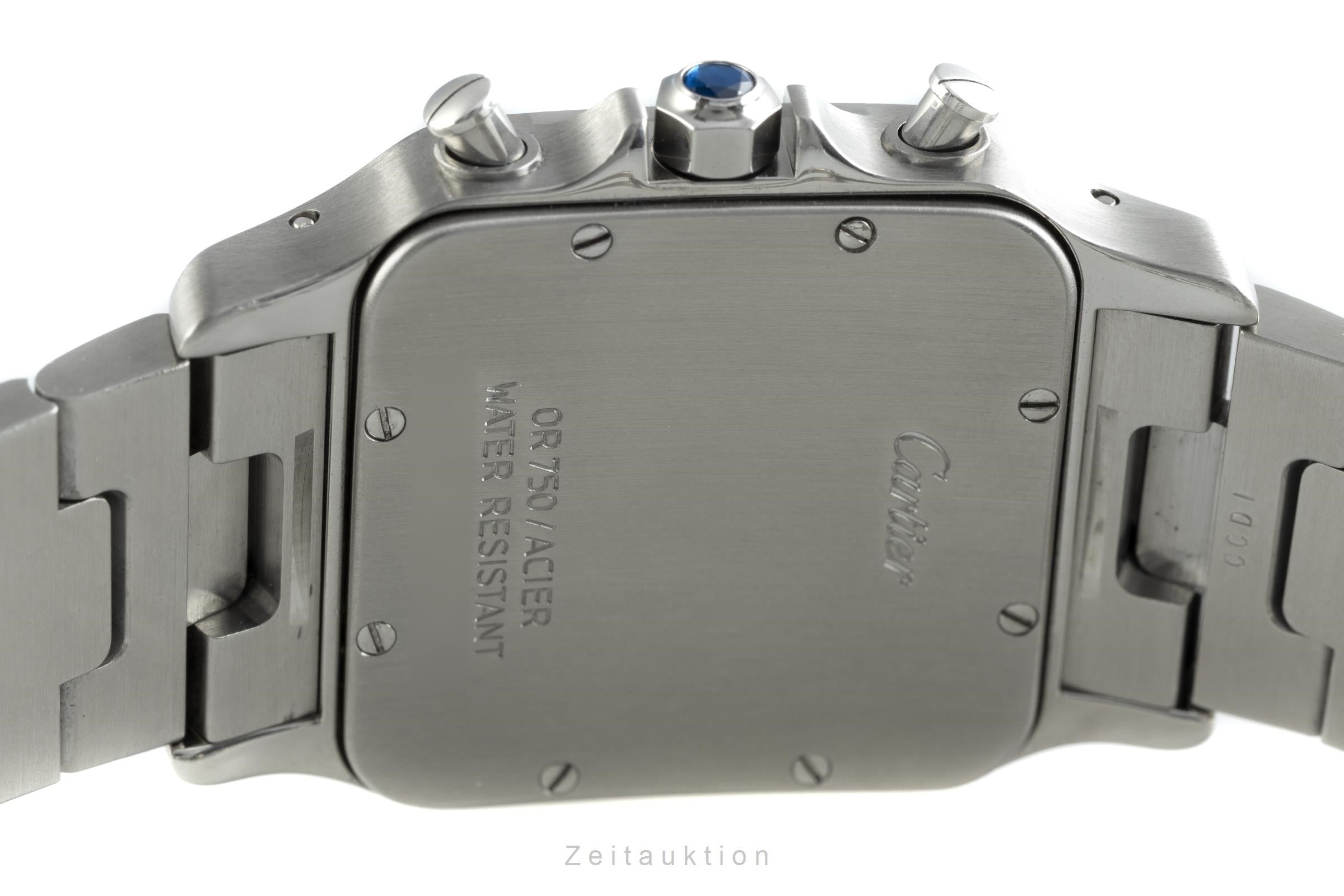 Cartier Santos chronograph steel / gold quartz men's watch 2425  [2107771]