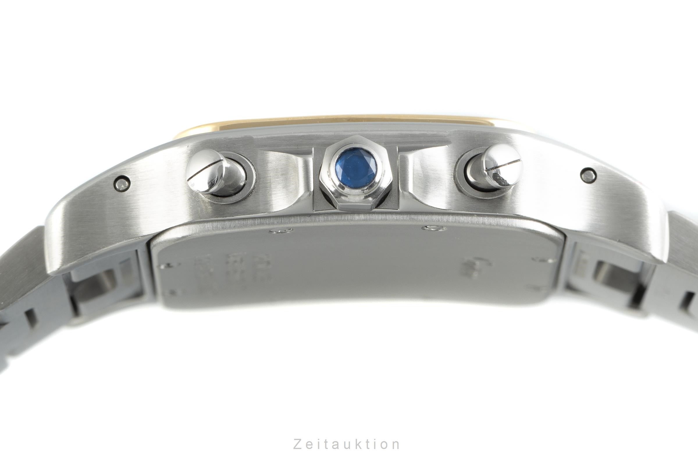 Cartier Santos chronograph steel / gold quartz men's watch 2425  [2107771]