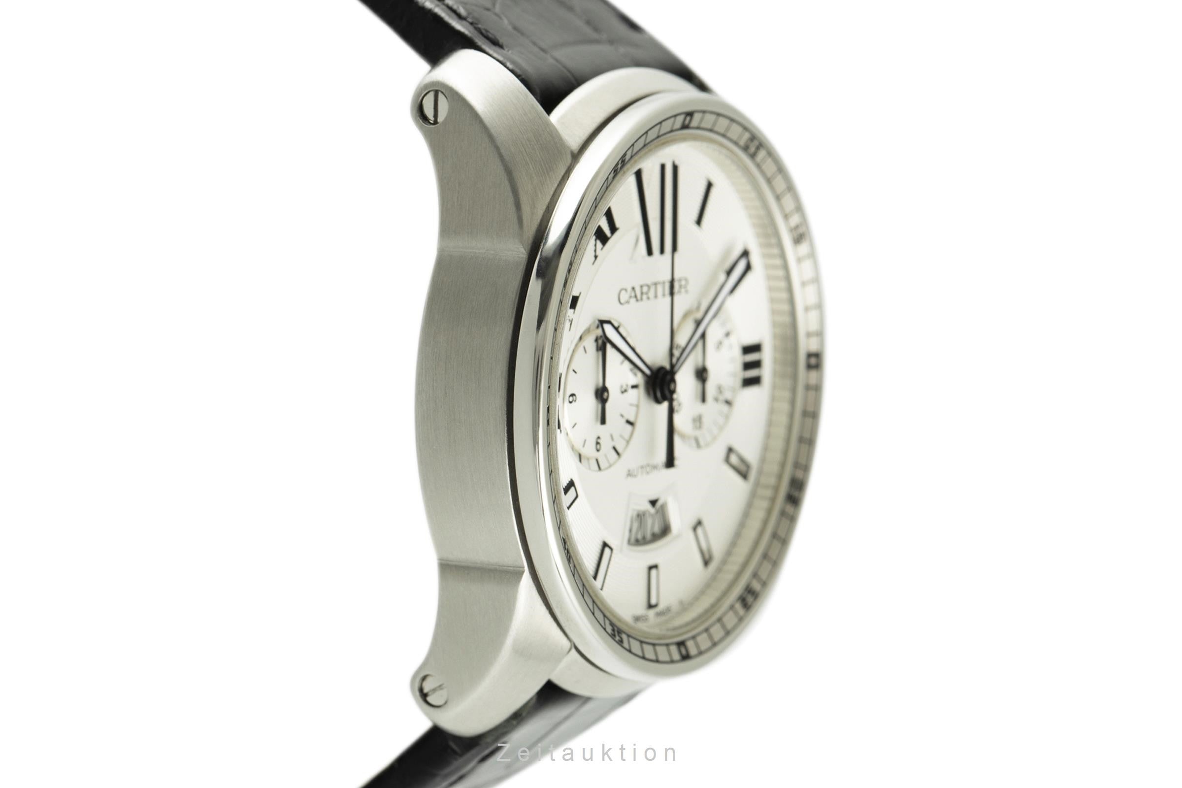 Cartier Calibre de Cartier cronografo acciaio automatismo orologio da uomo 3578  [2107838]