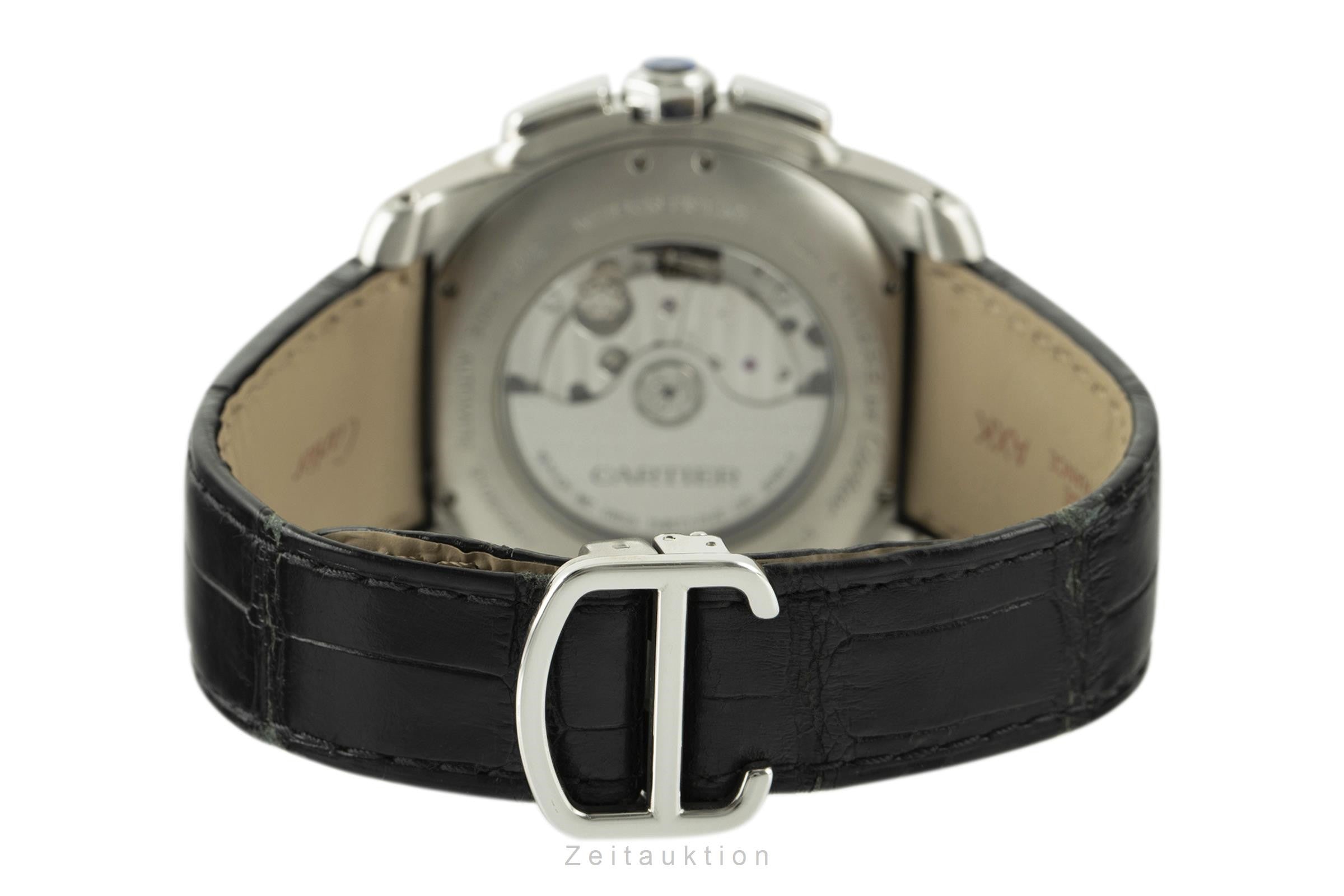 Cartier Calibre de Cartier cronografo acciaio automatismo orologio da uomo 3578  [2107838]