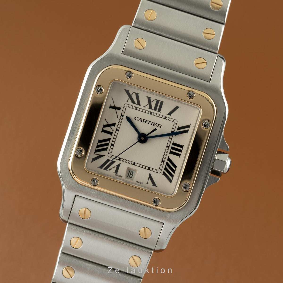 Cartier Santos steel gold quartz 687 1566 2107892