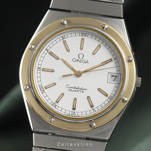 Omega Constellation acciaio / oro quarzo orologio da uomo 196.0147, 396.0879  [2107945]