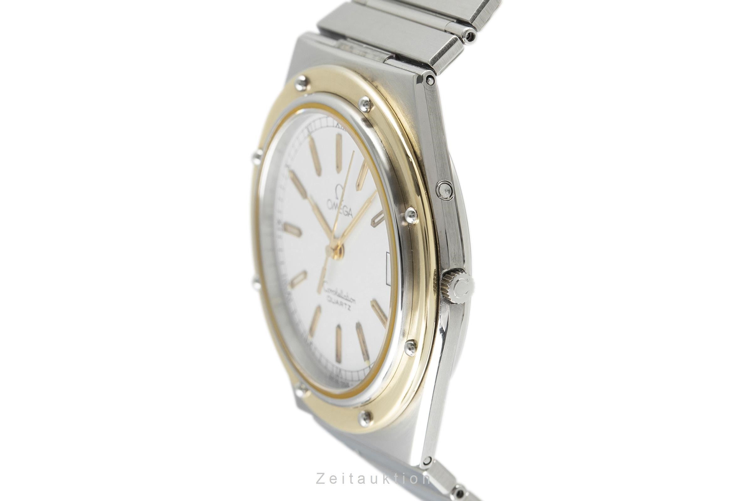 Omega Constellation acciaio / oro quarzo orologio da uomo 196.0147, 396.0879  [2107945]