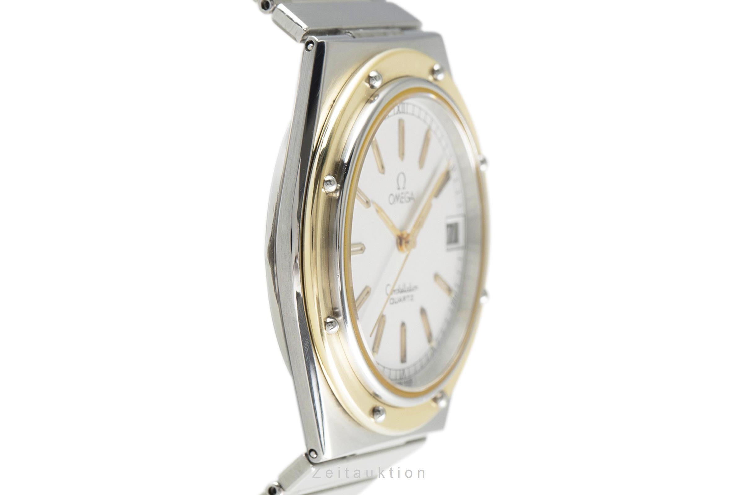 Omega Constellation acciaio / oro quarzo orologio da uomo 196.0147, 396.0879  [2107945]