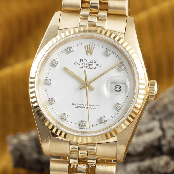 Rolex Datejust oro de 18 quilates automático reloj para caballeros 16018  [2108007]