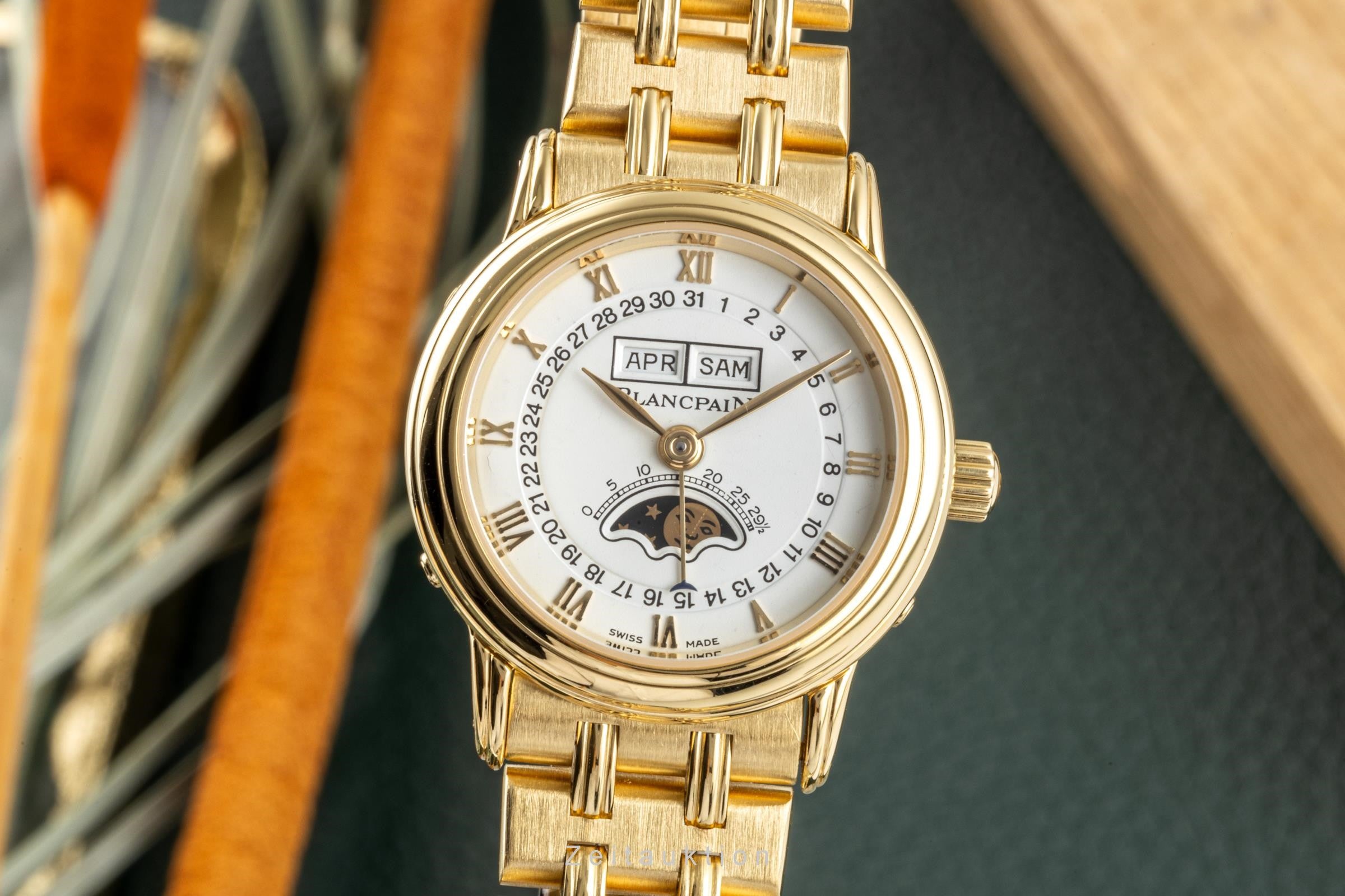 Blancpain Villeret 18 ct gold automatic women's watch 6395-1418  [2108043]