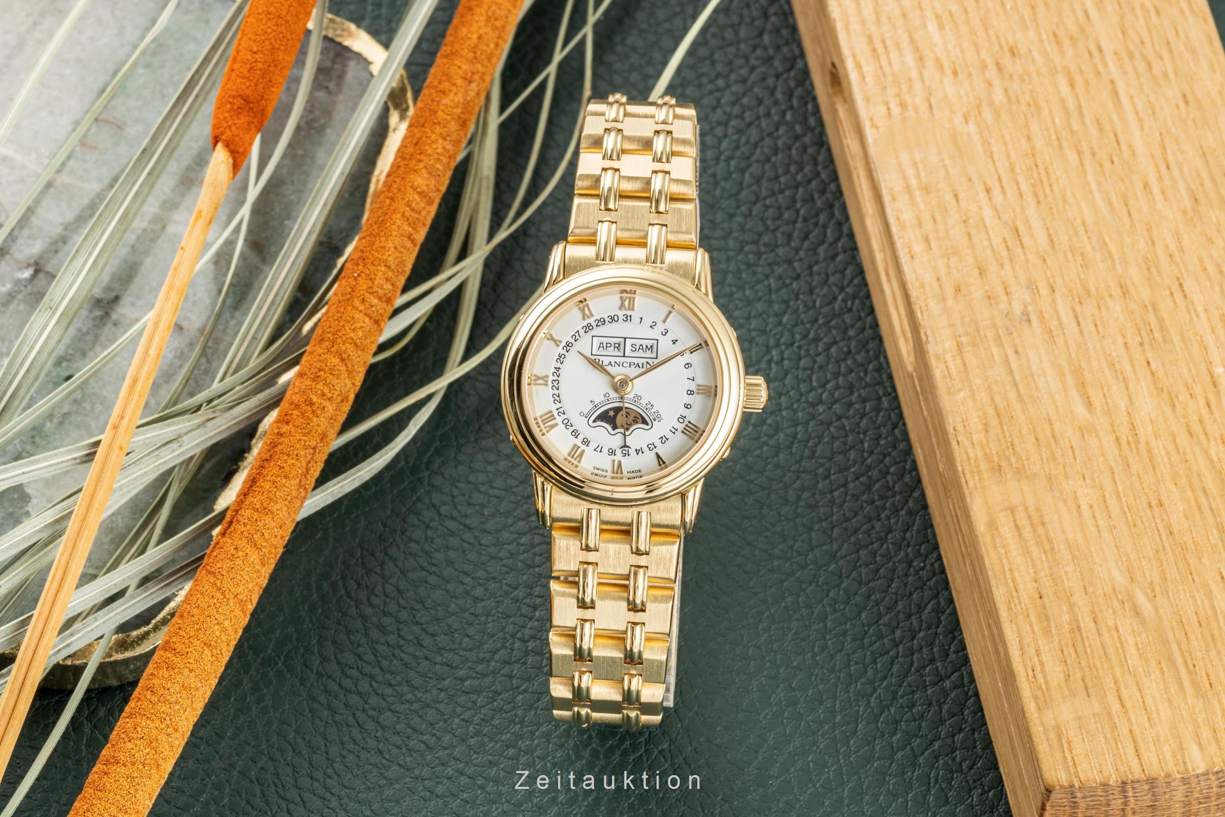 Blancpain Villeret Mondphase Kalender 18K (0,750) Gold Automatik Ref. 6395-1418 [2108043]