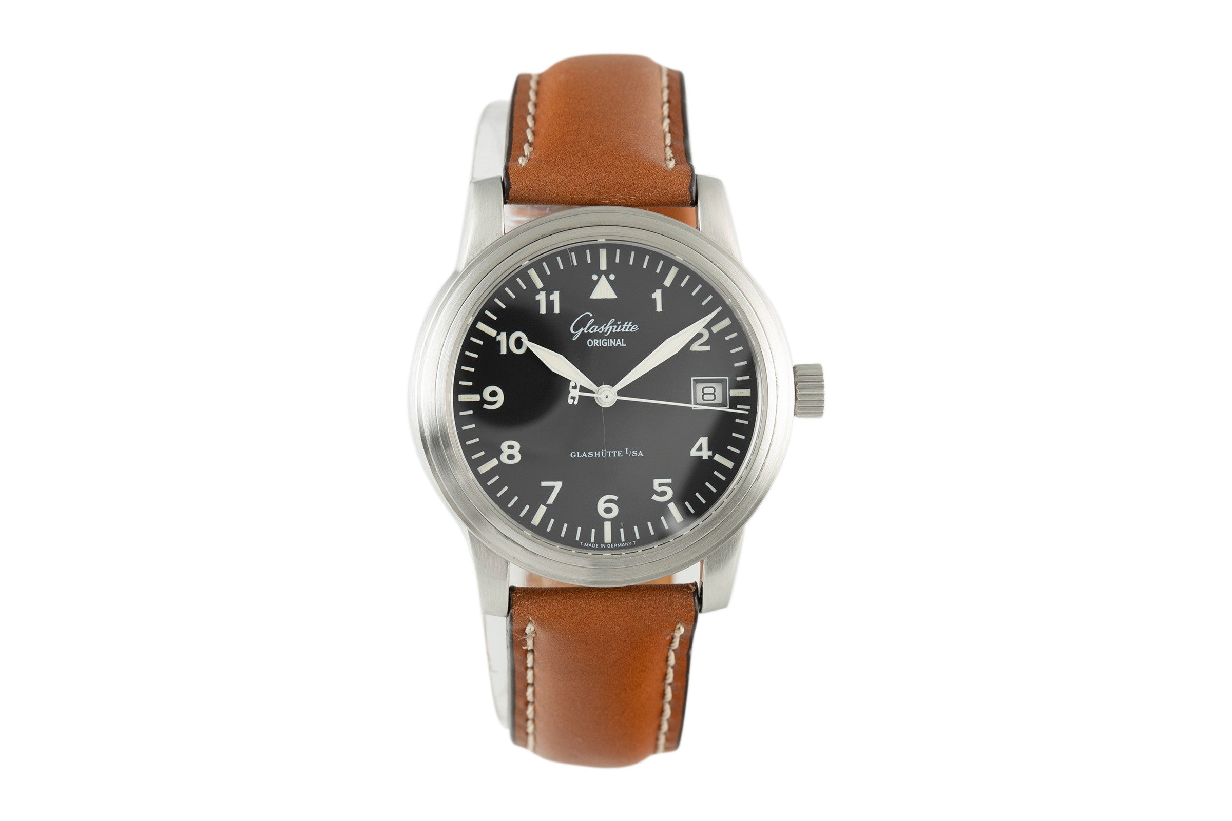 Glashütte Navigator acero automático reloj para caballeros 39-11-07-07-04   [2108176]