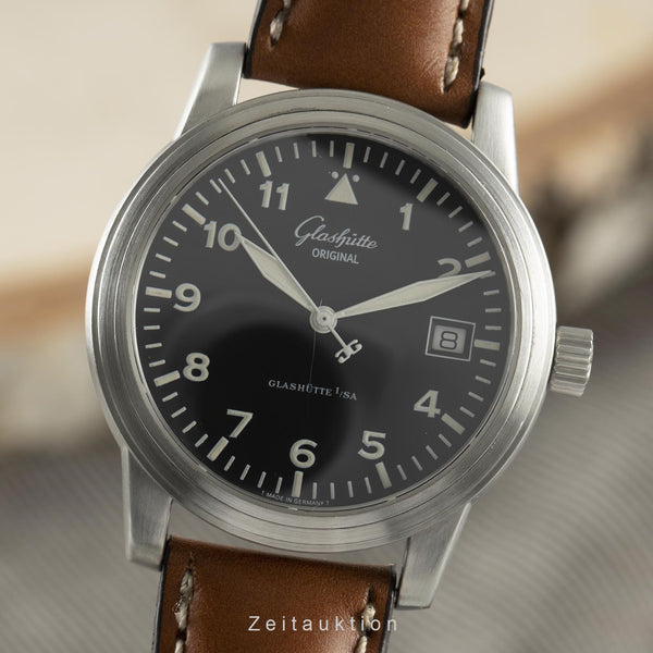 Glashütte Navigator acero automático reloj para caballeros 39-11-07-07-04   [2108176]