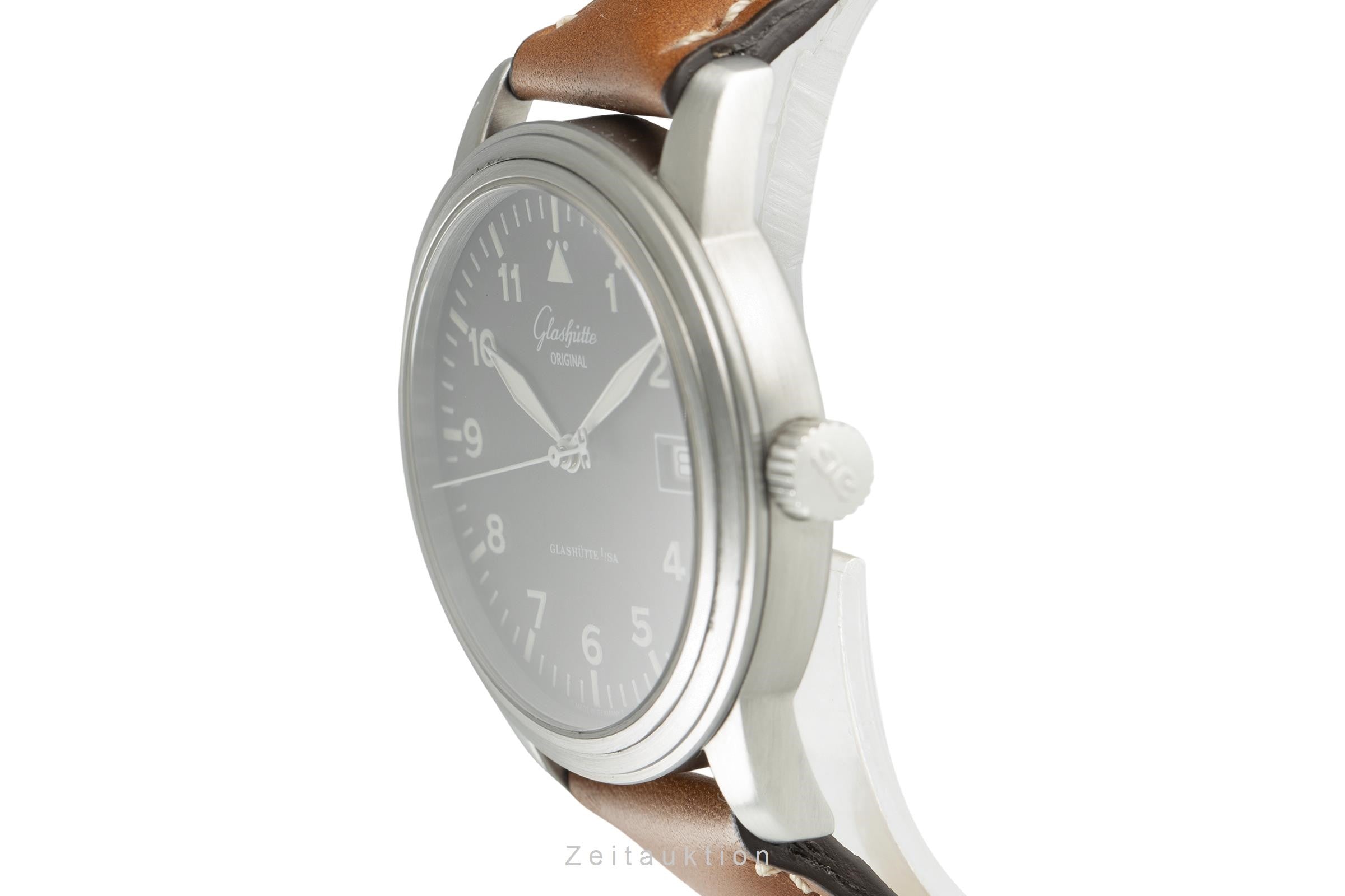 Glashütte Navigator acero automático reloj para caballeros 39-11-07-07-04   [2108176]