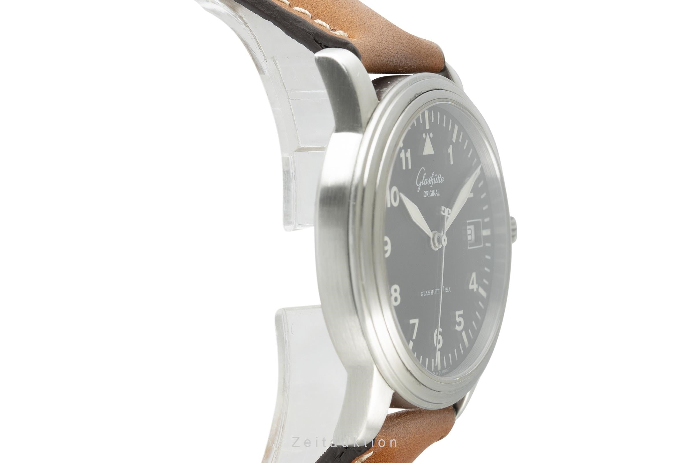 Glashütte Navigator acero automático reloj para caballeros 39-11-07-07-04   [2108176]