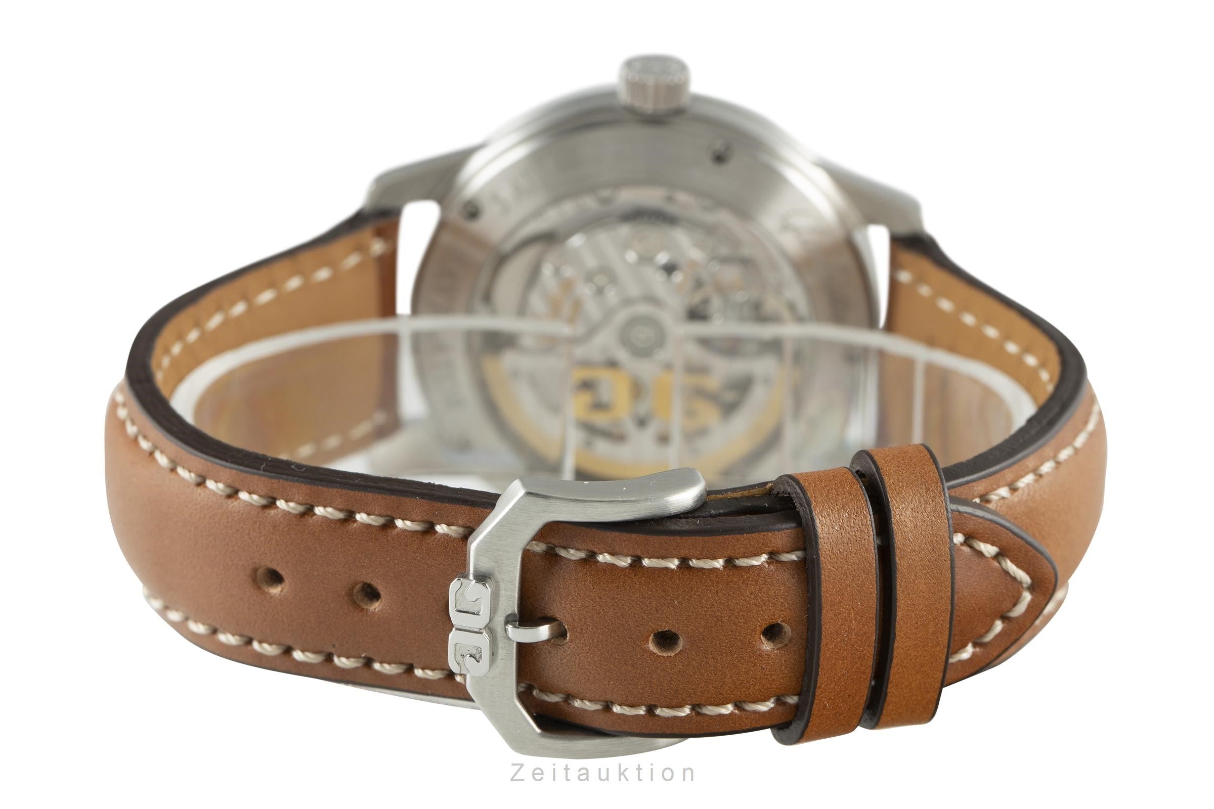 Glashütte Navigator acero automático reloj para caballeros 39-11-07-07-04   [2108176]