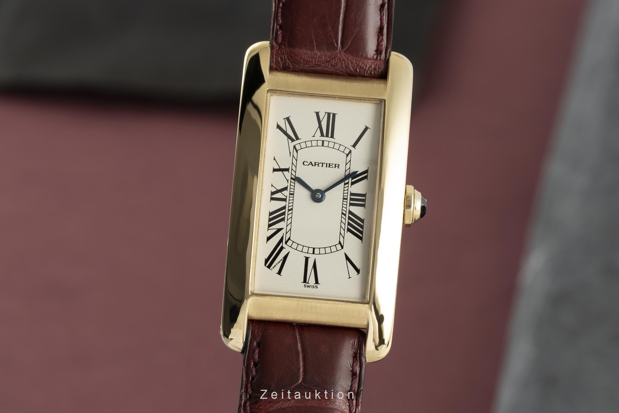Cartier Tank Américaine oro de 18 quilates cuarzo unisex 1720 LP: 15400EUR  [2108204]