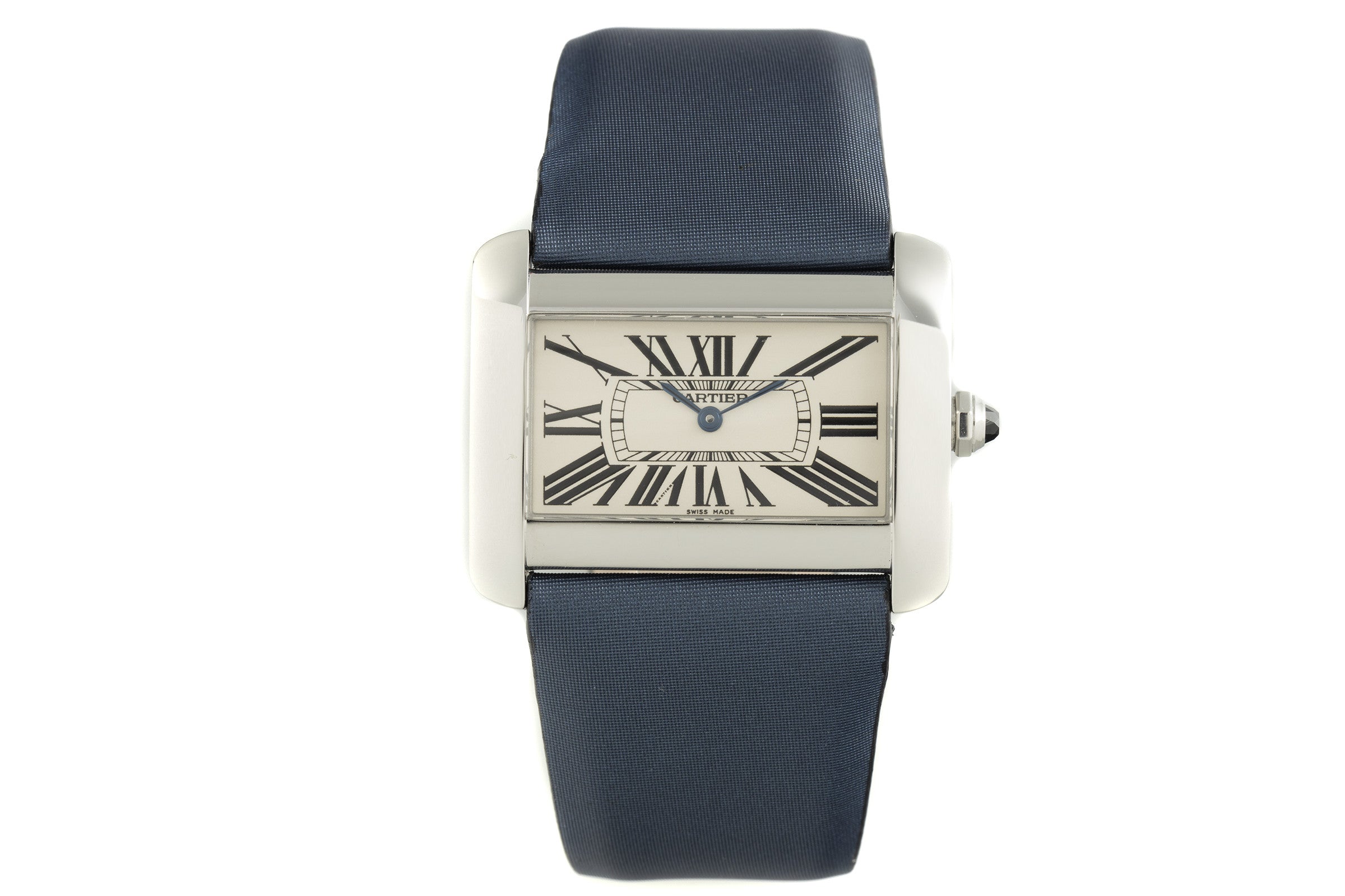 Cartier Tank Divan steel quartz women's watch 2600  [2108211]