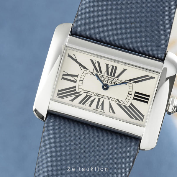 Cartier Tank Divan steel quartz women's watch 2600  [2108211]
