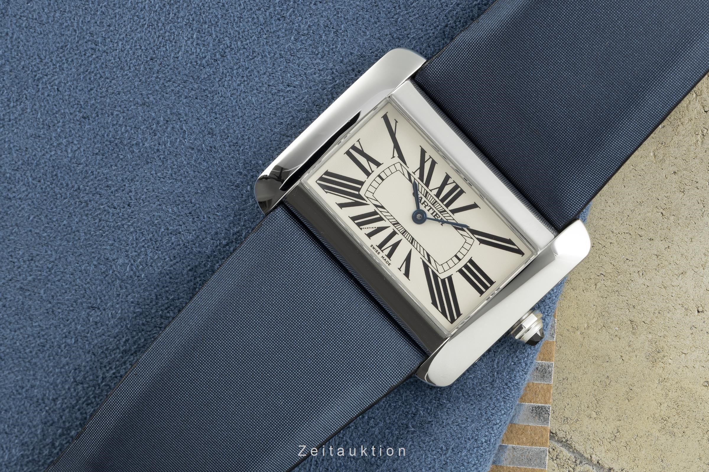 Cartier Tank Divan steel quartz women's watch 2600  [2108211]