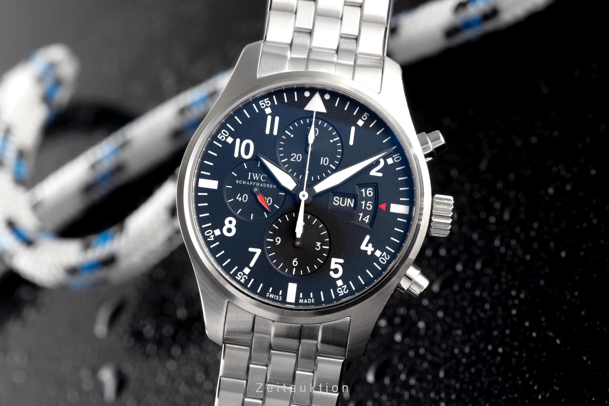 IWC Pilot cronografo acciaio automatismo orologio da uomo 3777  [2108302]