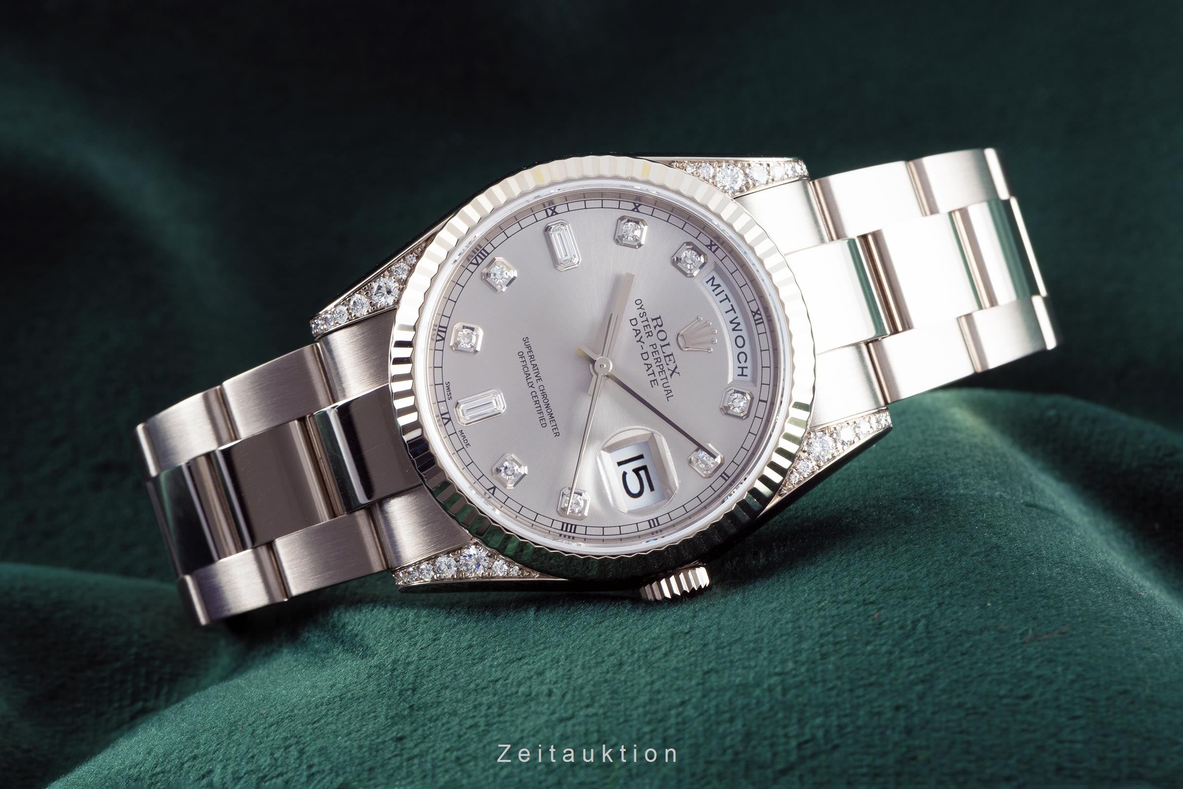 Rolex Day-Date 18 ct white gold automatic Kal. 3155 Ref. 118339