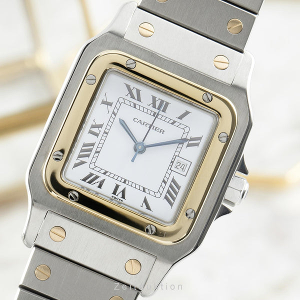 Cartier Santos steel / gold automatic men's watch 2961  [2108391]