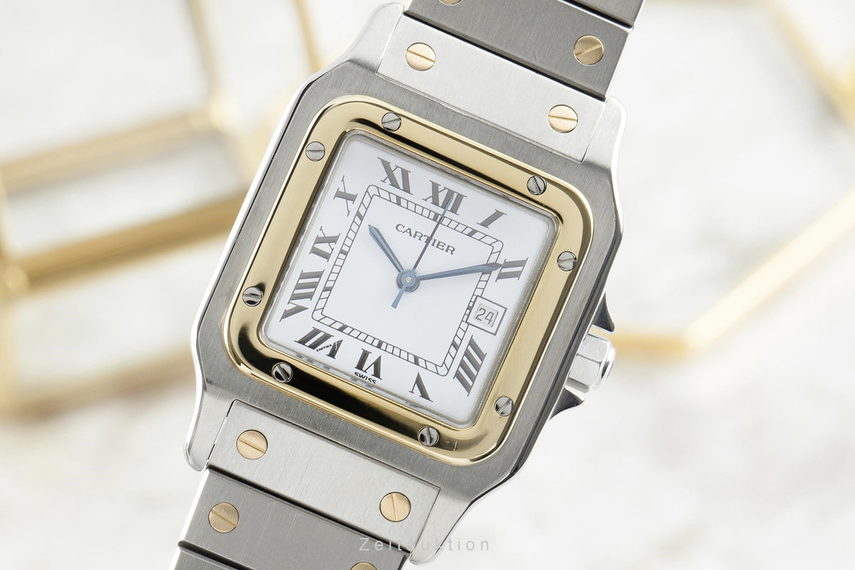 Cartier Santos steel / gold automatic men's watch 2961  [2108391]