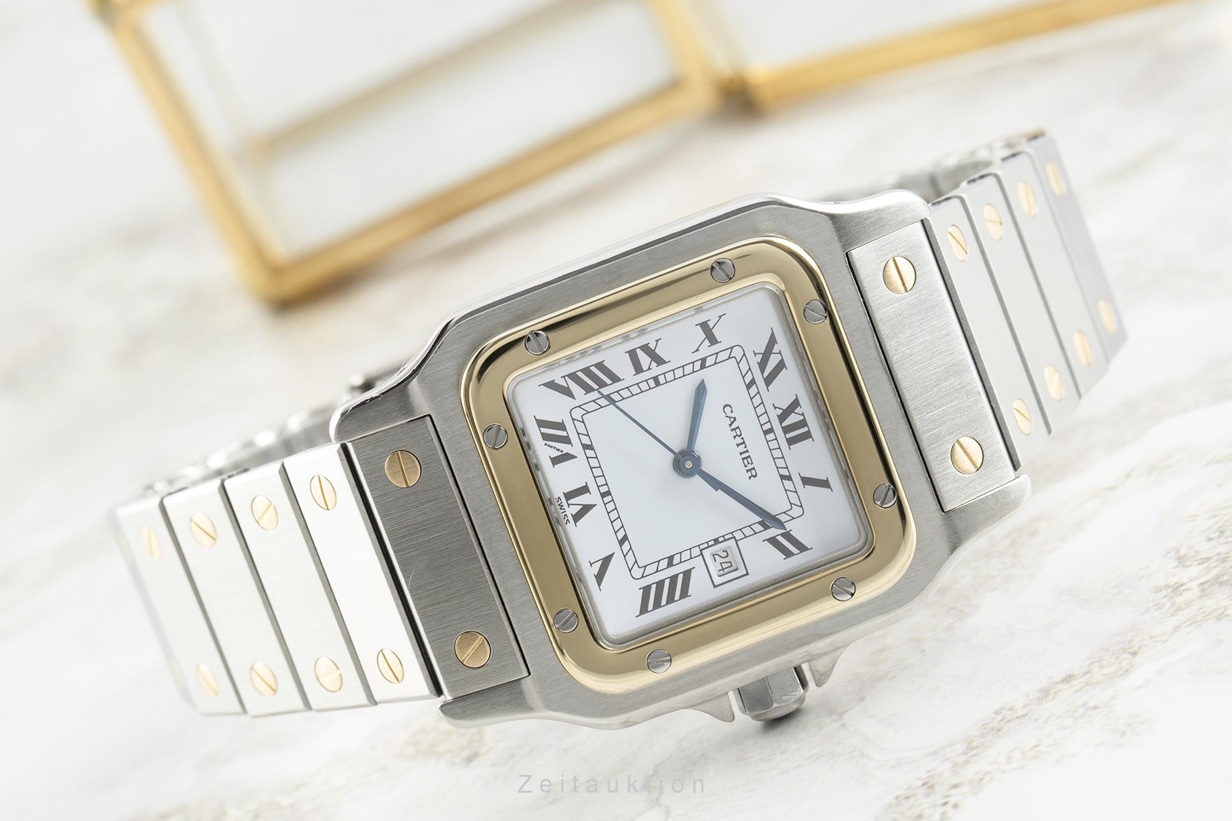 Cartier Santos steel / gold automatic men's watch 2961  [2108391]