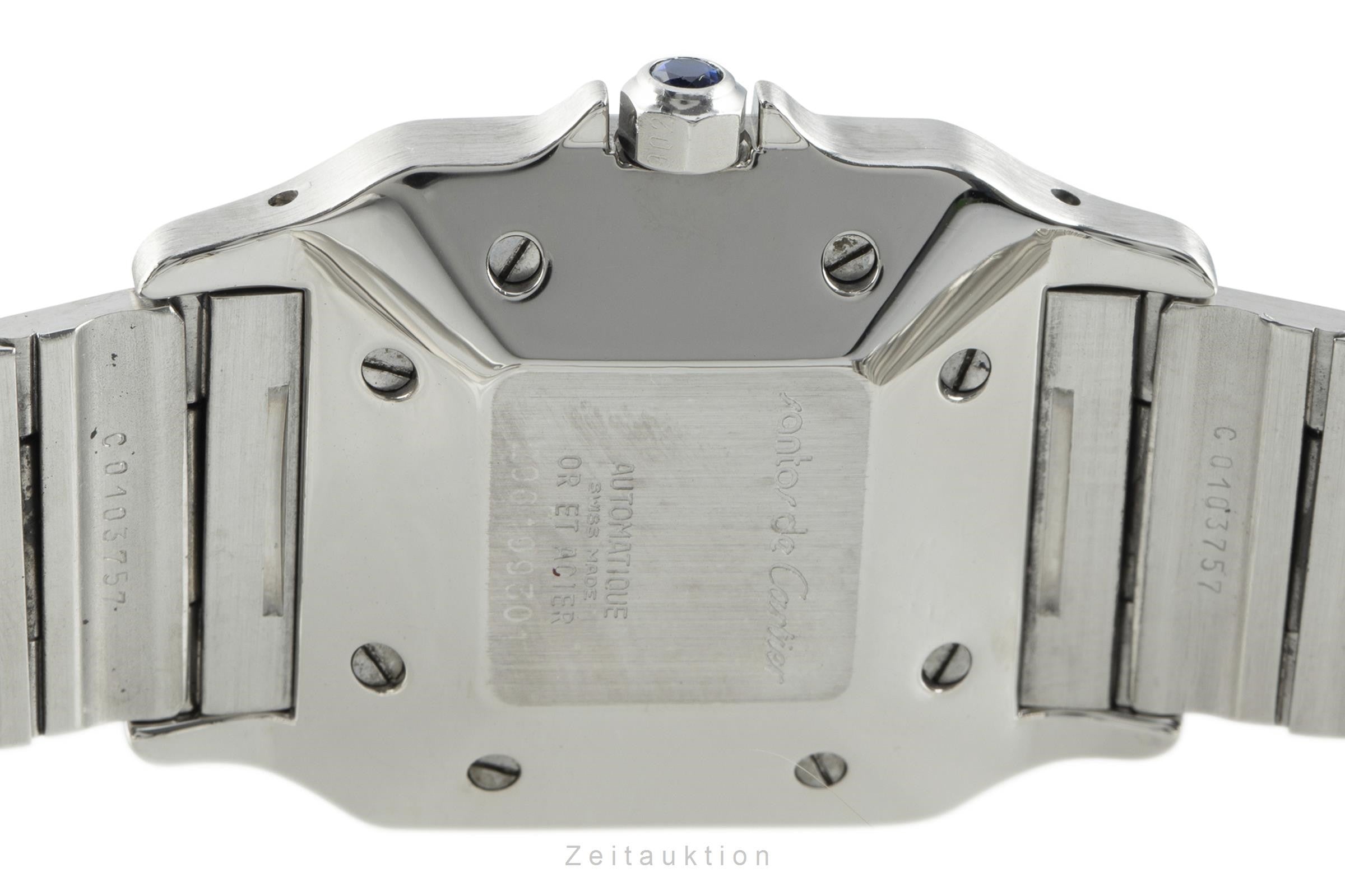 Cartier Santos steel / gold automatic men's watch 2961  [2108391]