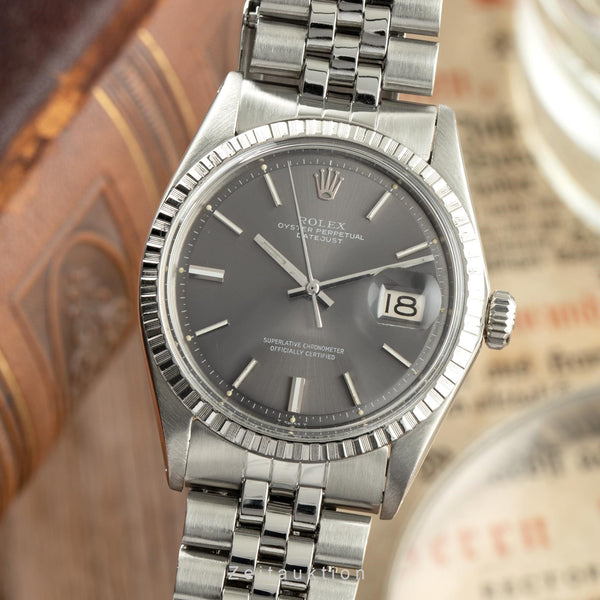 Rolex Datejust acciaio automatismo orologio da uomo 1603 Vintage  [2108392]