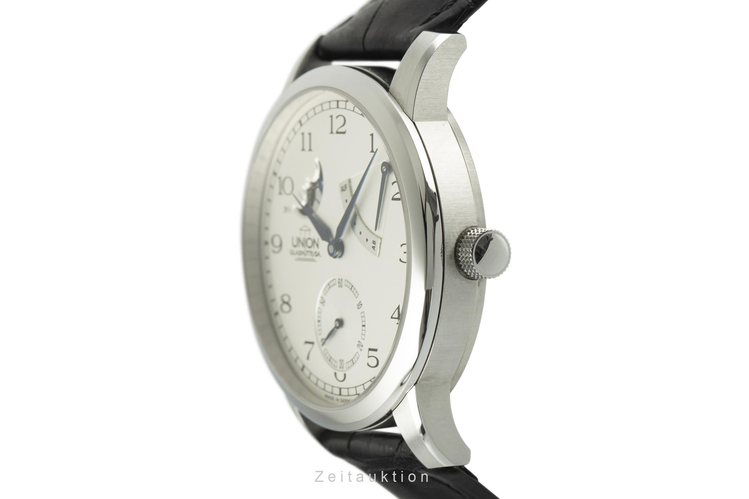 Union Glashütte Julius Bergter acero cuerda manual reloj para caballeros 30-03-01-02-10 Limited  [2108435]