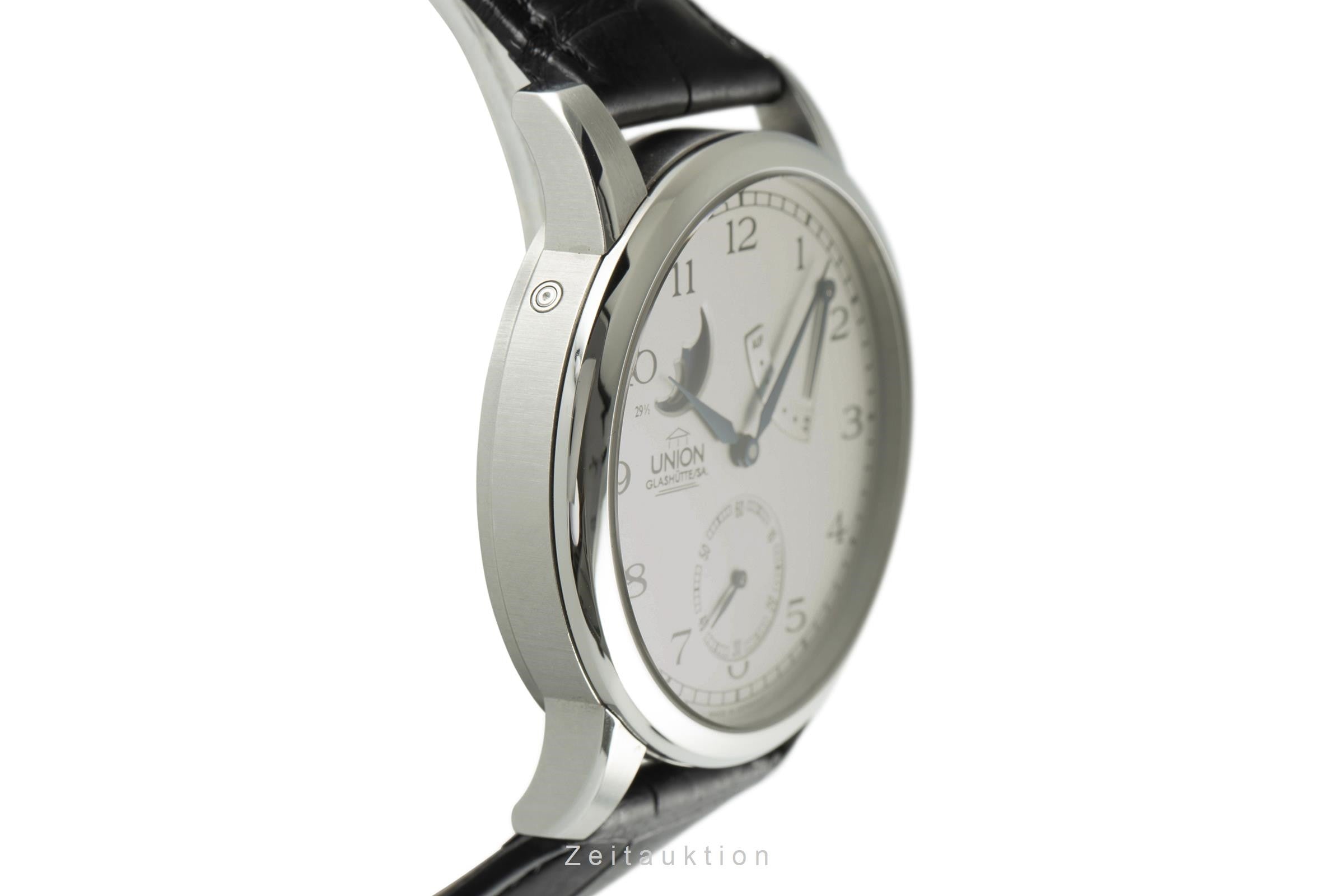 Union Glashütte Julius Bergter acero cuerda manual reloj para caballeros 30-03-01-02-10 Limited  [2108435]