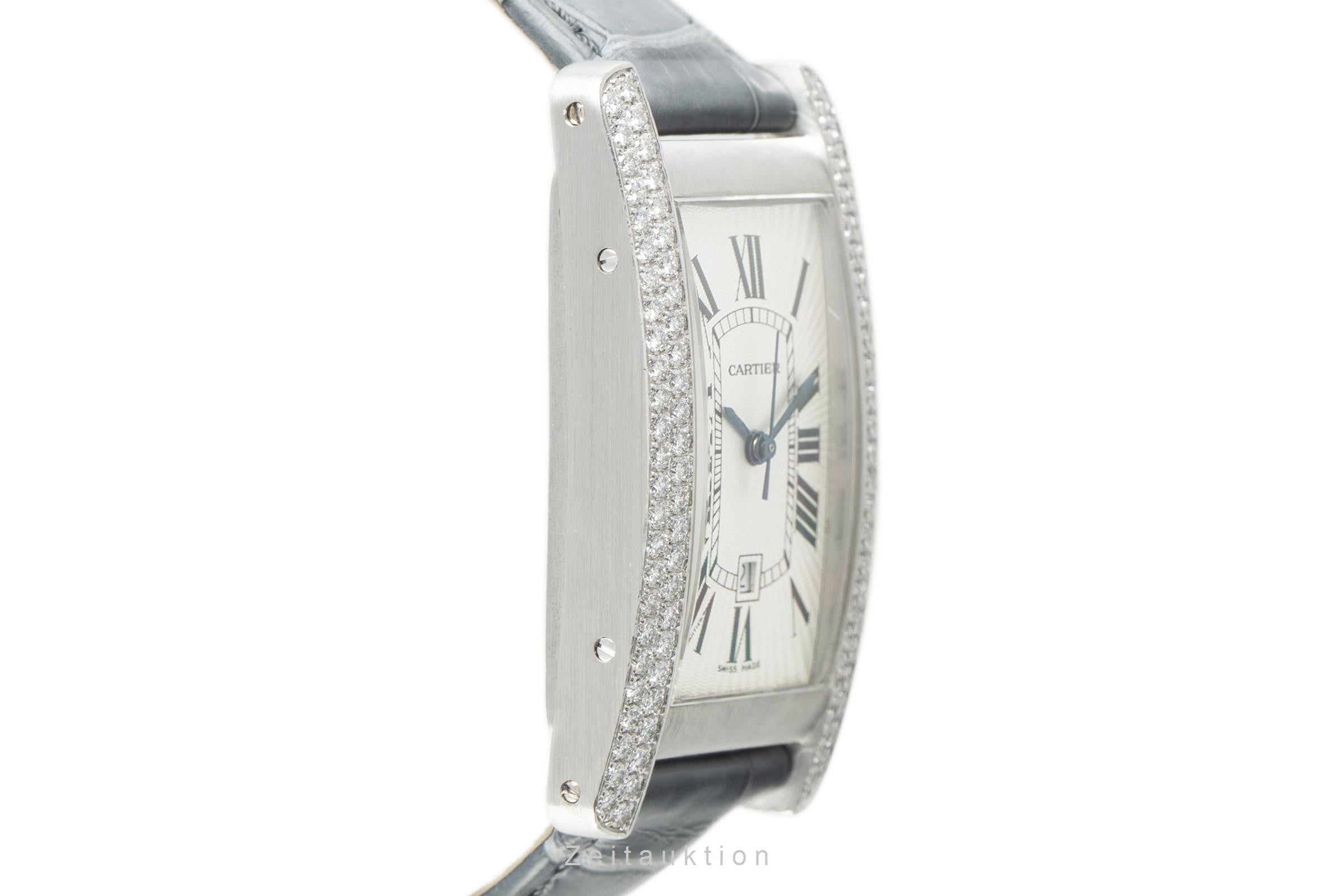 Cartier Tank Américaine oro bianco 18 ct automatismo orologio da donna 2490 LP: 32000EUR  [2108498]