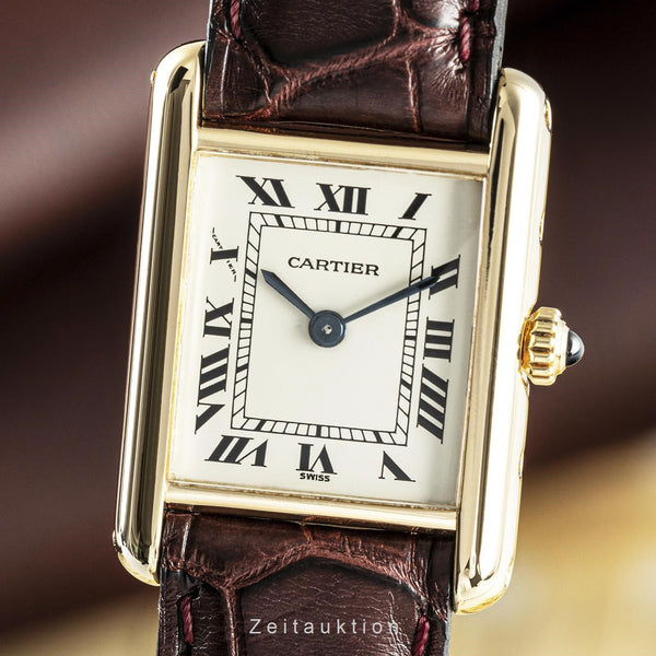 Cartier Tank 18K (0,750) Gelbgold Damenuhr Gold Ref. 66001 VP: 10500,- € [2108516]