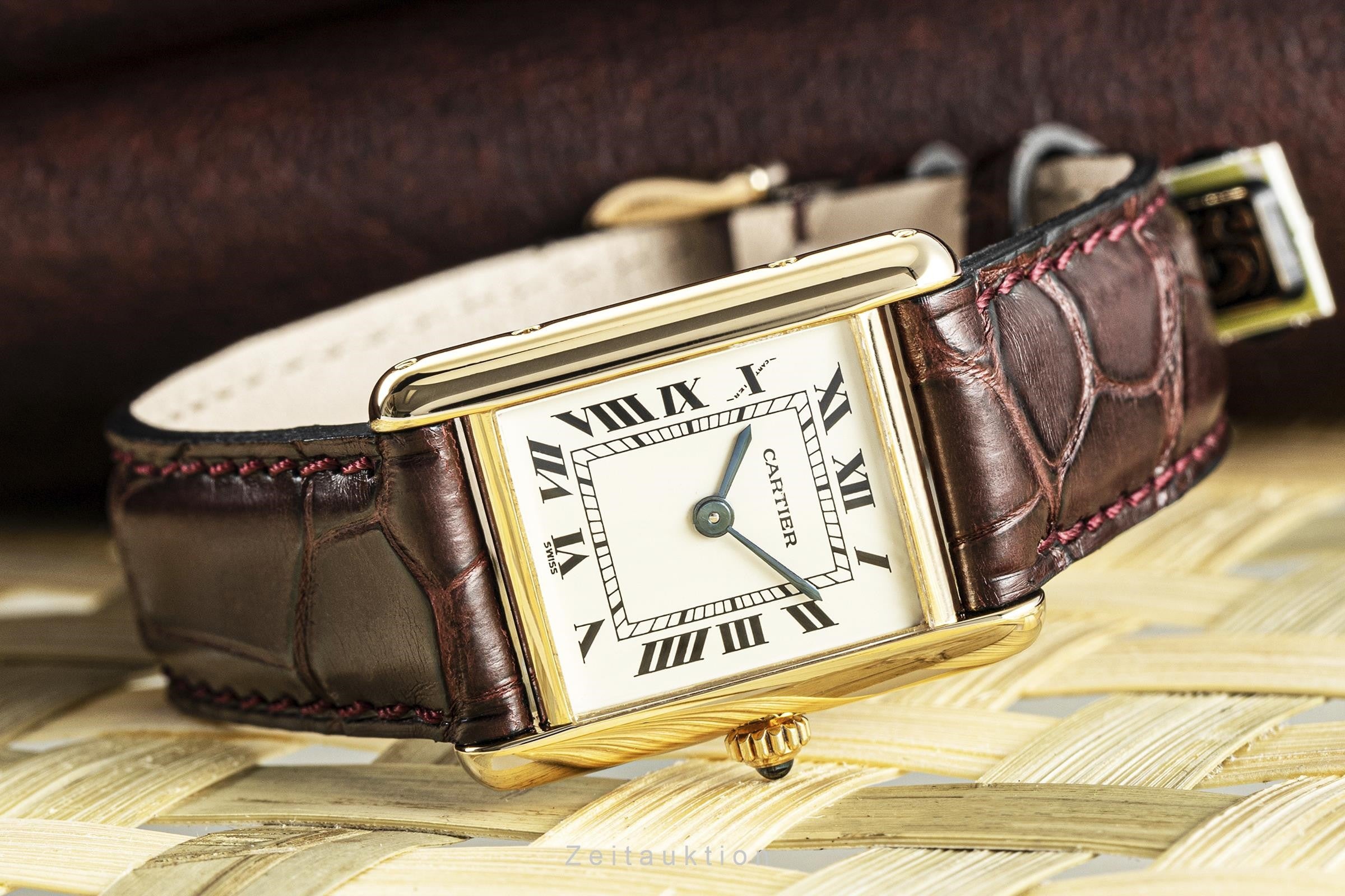 Cartier Tank 18K (0,750) Gelbgold Damenuhr Gold Ref. 66001 VP: 10500,- € [2108516]